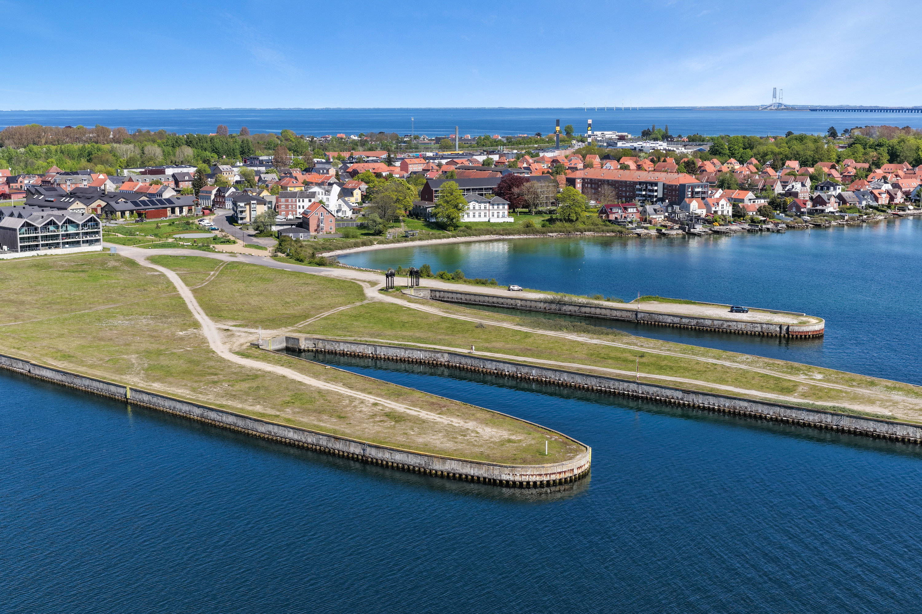 Fremhævet luftfoto billede i fuldskærmstilstand. Billede af Færgevej 1, 2. mf., 5800 Nyborg