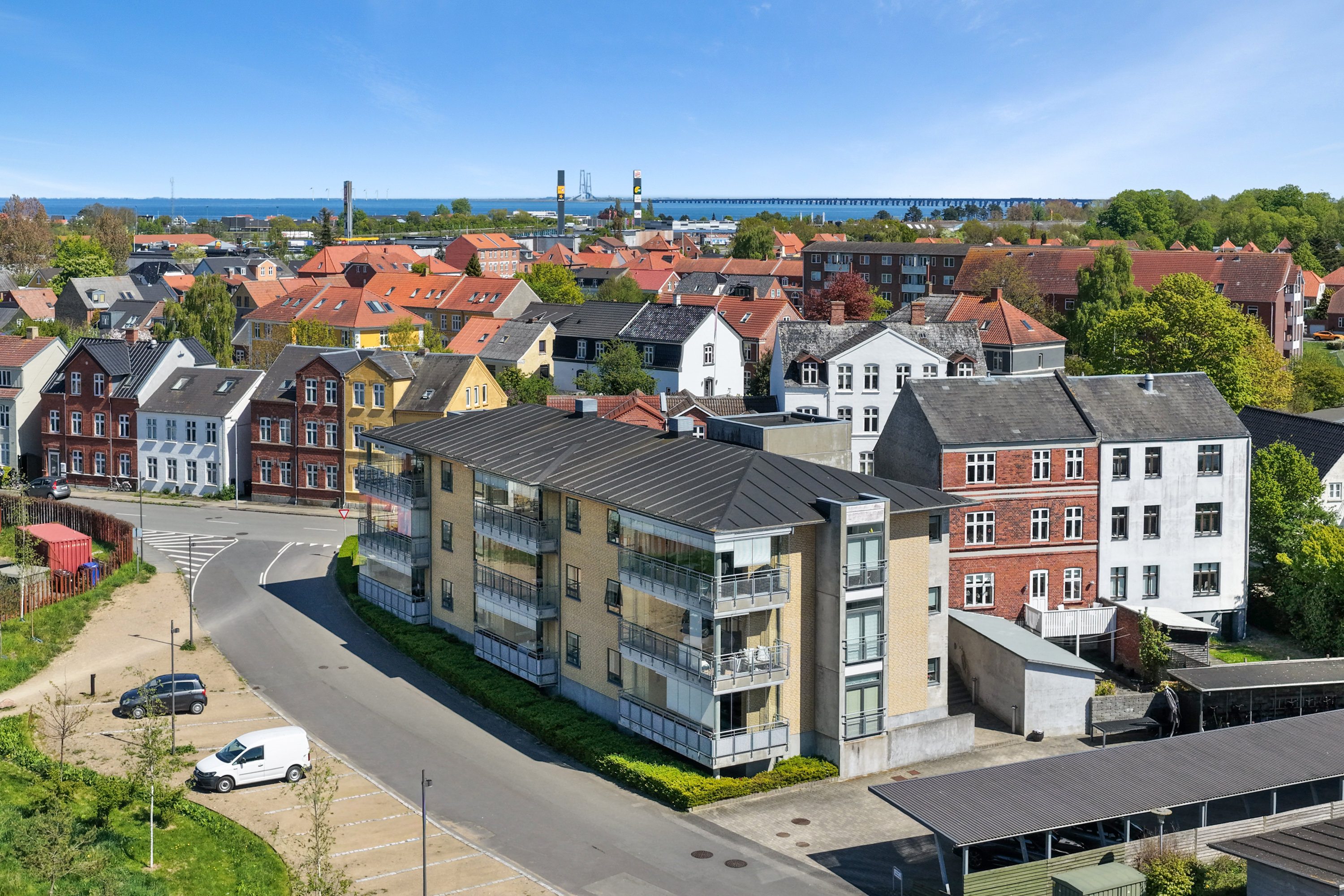 Ejerlejlighed: Luftfoto på Færgevej 1, 2. mf., 5800 Nyborg