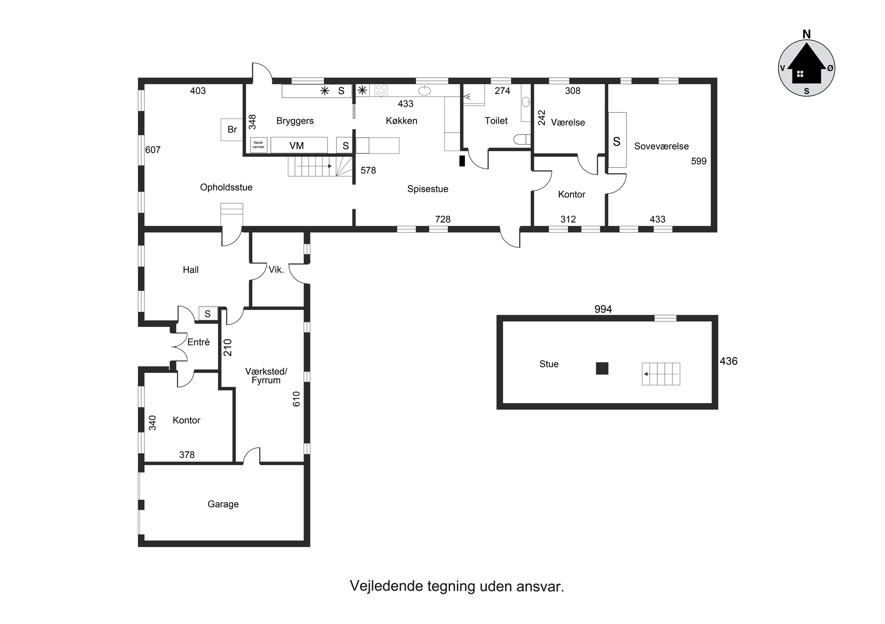 Plantegninger billede af Ellingvej 39, Elling, 8751 Gedved