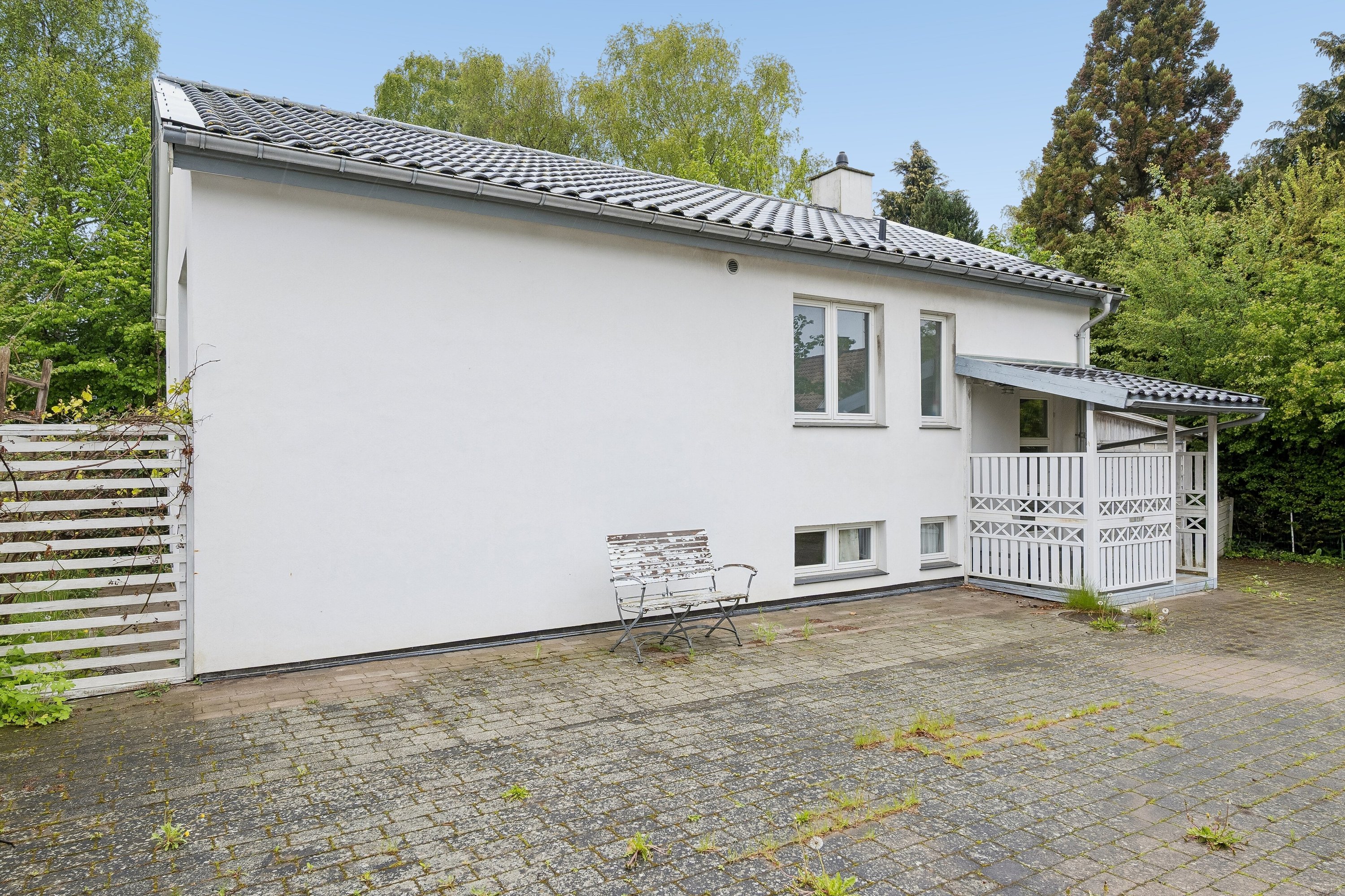 Villa: Set fra haven på Rønnevej 3, 2980 Kokkedal