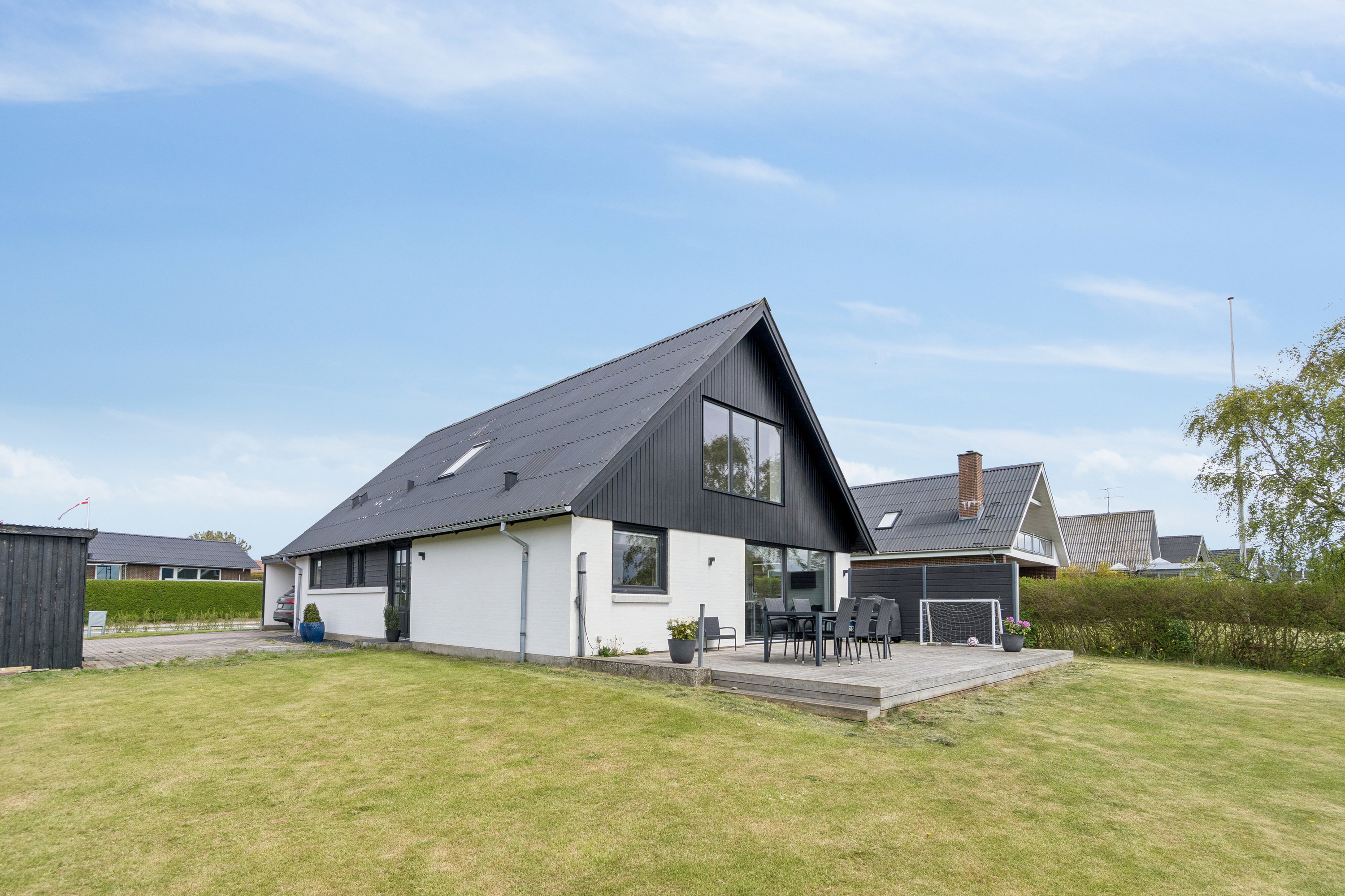 Villa: Set fra haven på Knudsbjergvej 10, Sennels, 7700 Thisted