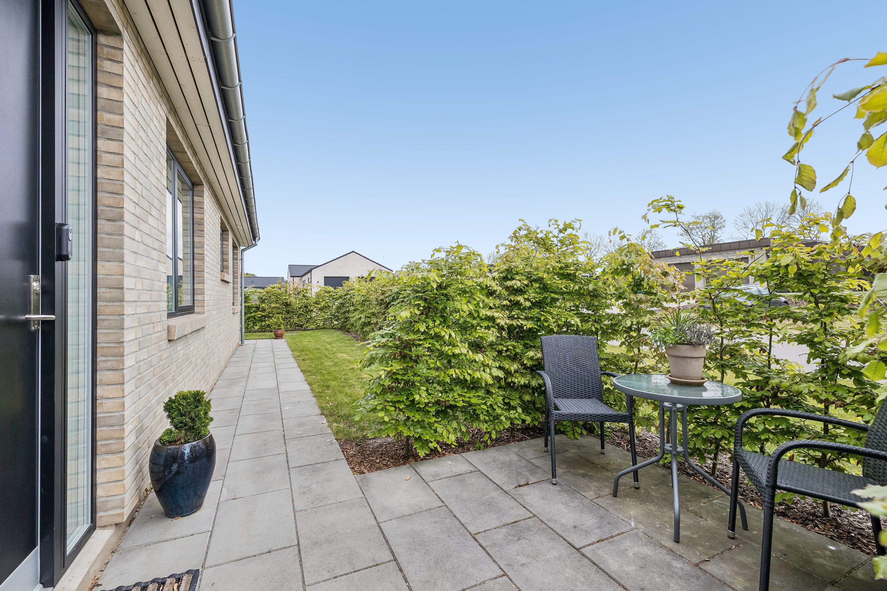 Fremhævet terrasse billede i fuldskærmstilstand. Billede af Fejring Enge 16, 8722 Hedensted