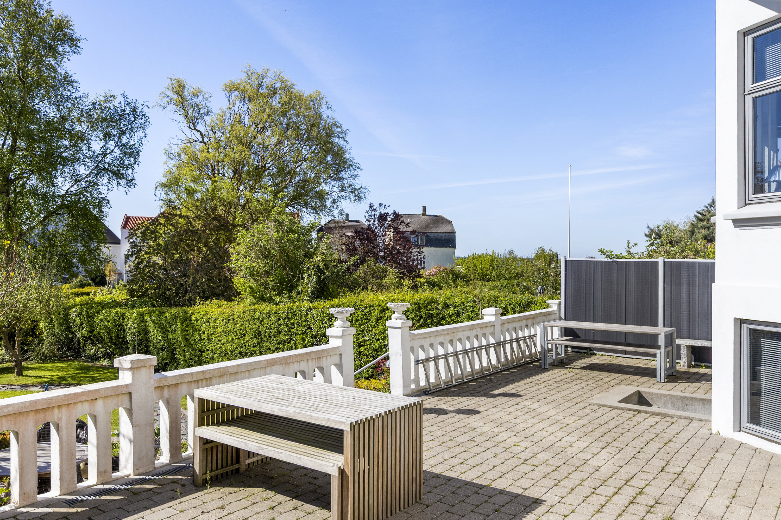 Fremhævet terrasse billede i fuldskærmstilstand. Billede af Lygtebakken 1, 4220 Korsør