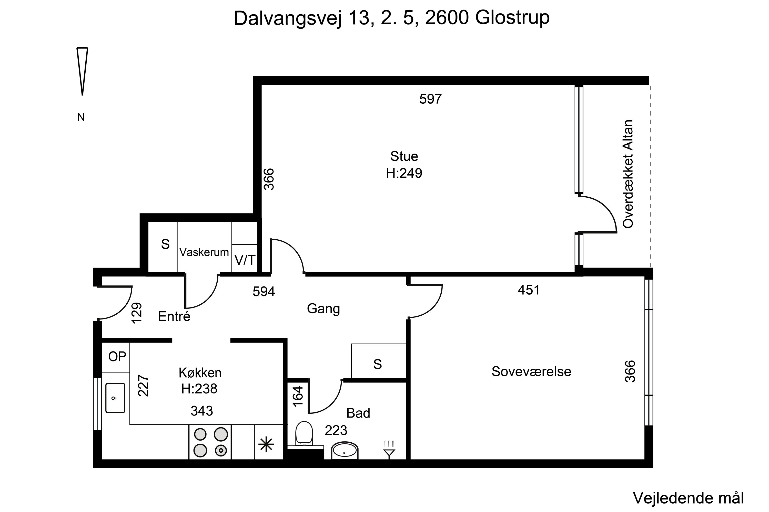 Plantegninger billede af Dalvangsvej 13, 2. 5., 2600 Glostrup