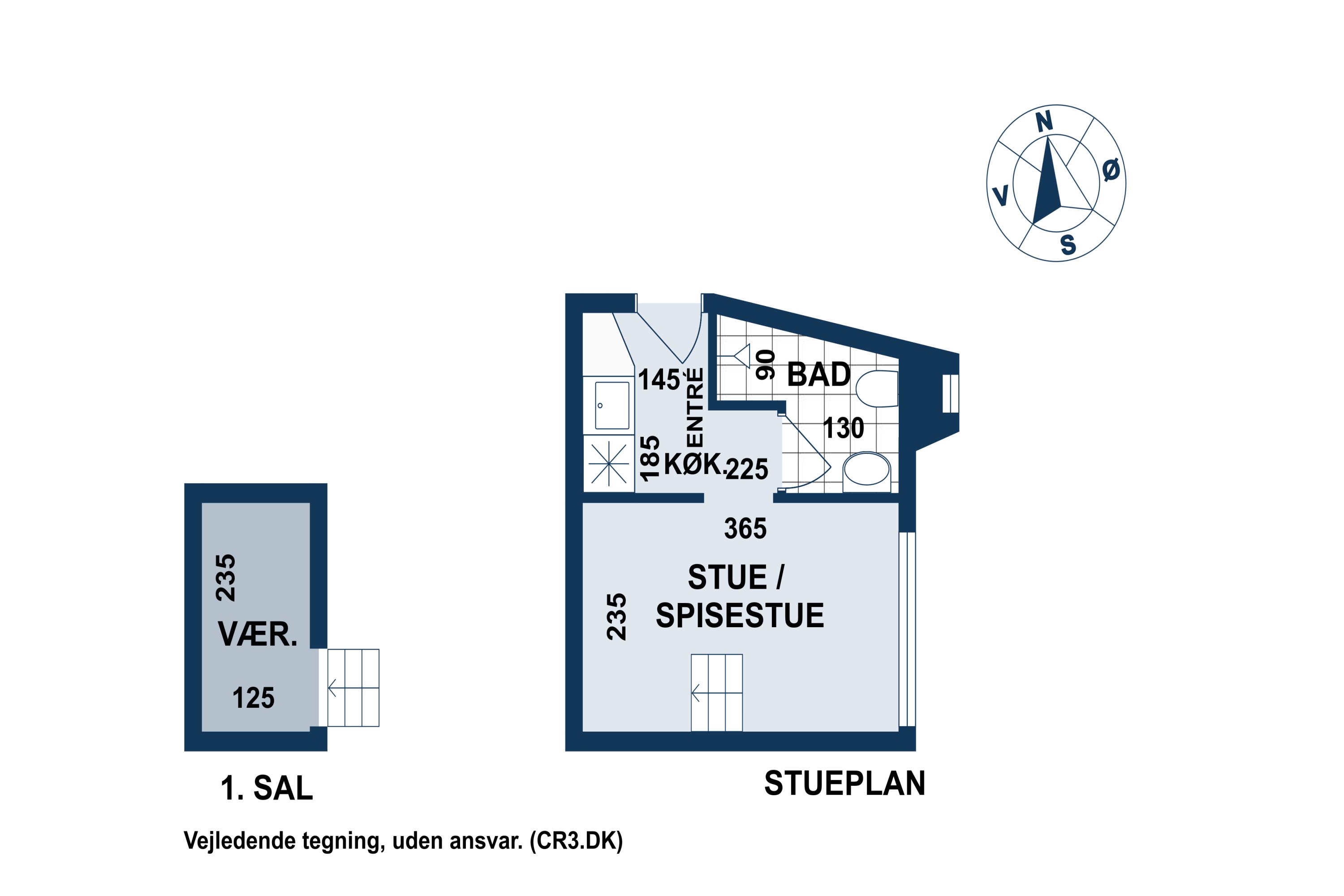 Plantegninger billede af Østerbrogade 35D, st.., 2100 København Ø