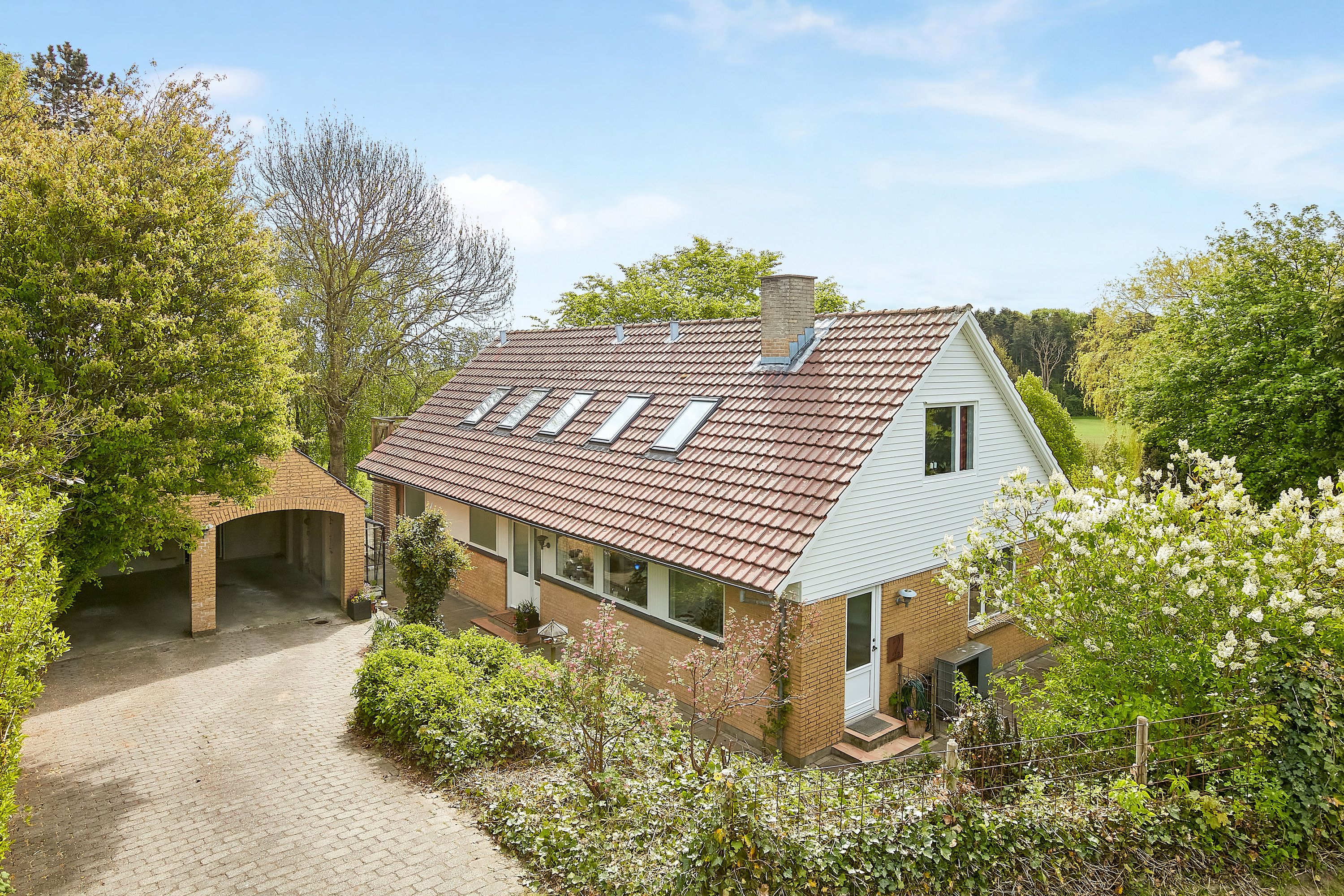 Villa: Facade på Grønbjergvej 2, 8700 Horsens
