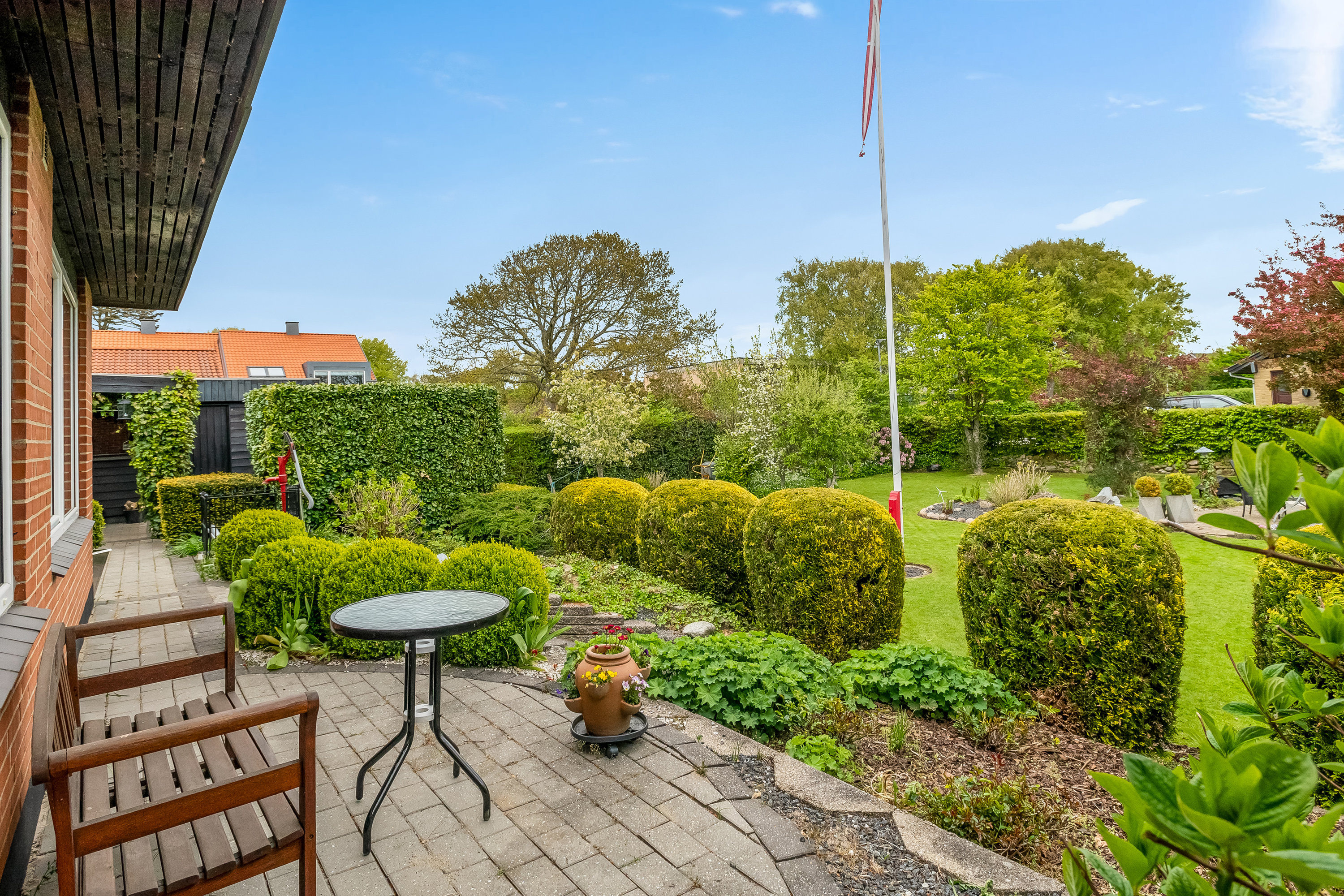 Fremhævet terrasse billede i fuldskærmstilstand. Billede af Holstebrovej 6, Rindum, 6950 Ringkøbing