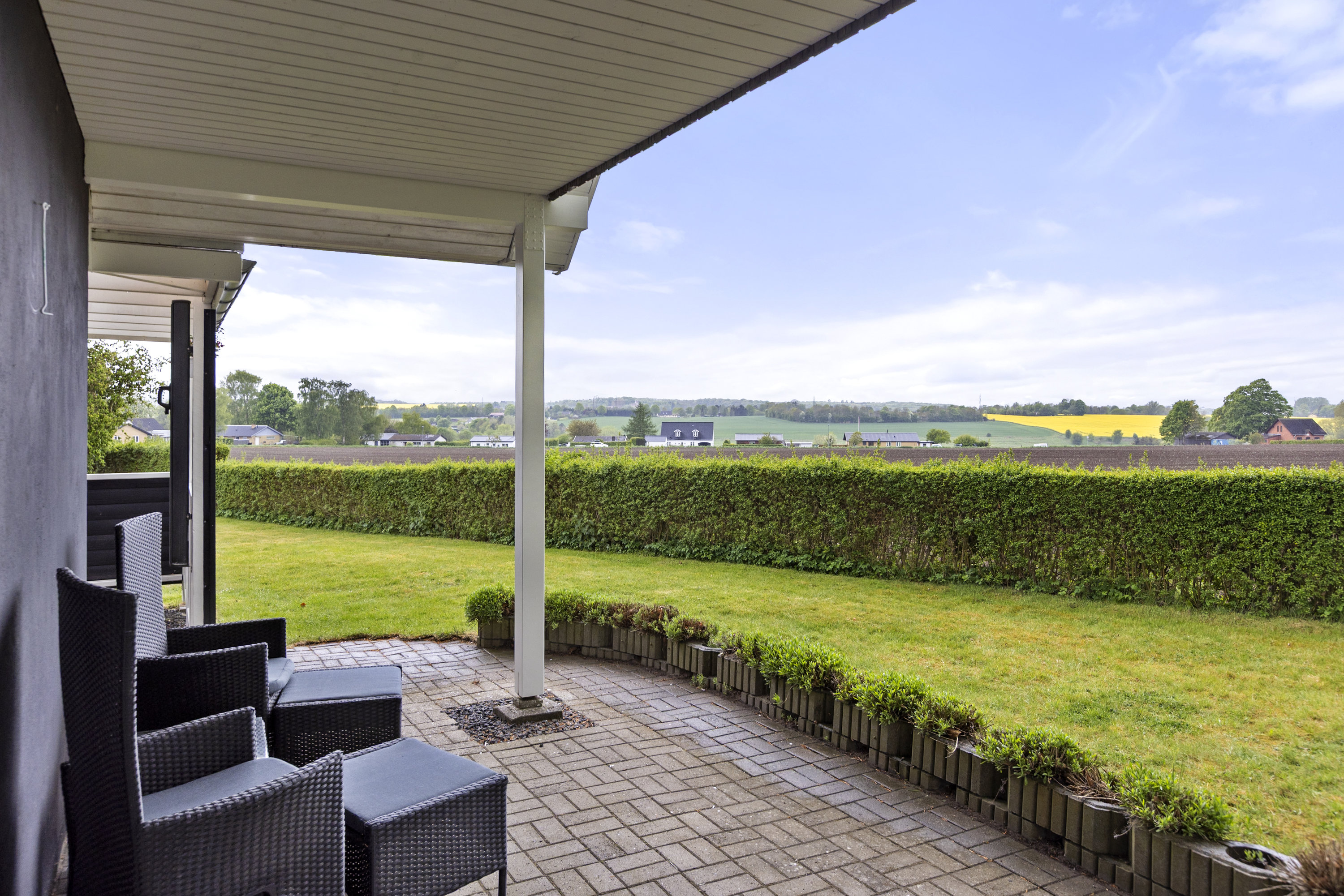 Miniaturebillede 1: overdækket terrasse. Billede af Tarps Alle 7, Vetterslev, 4100 Ringsted