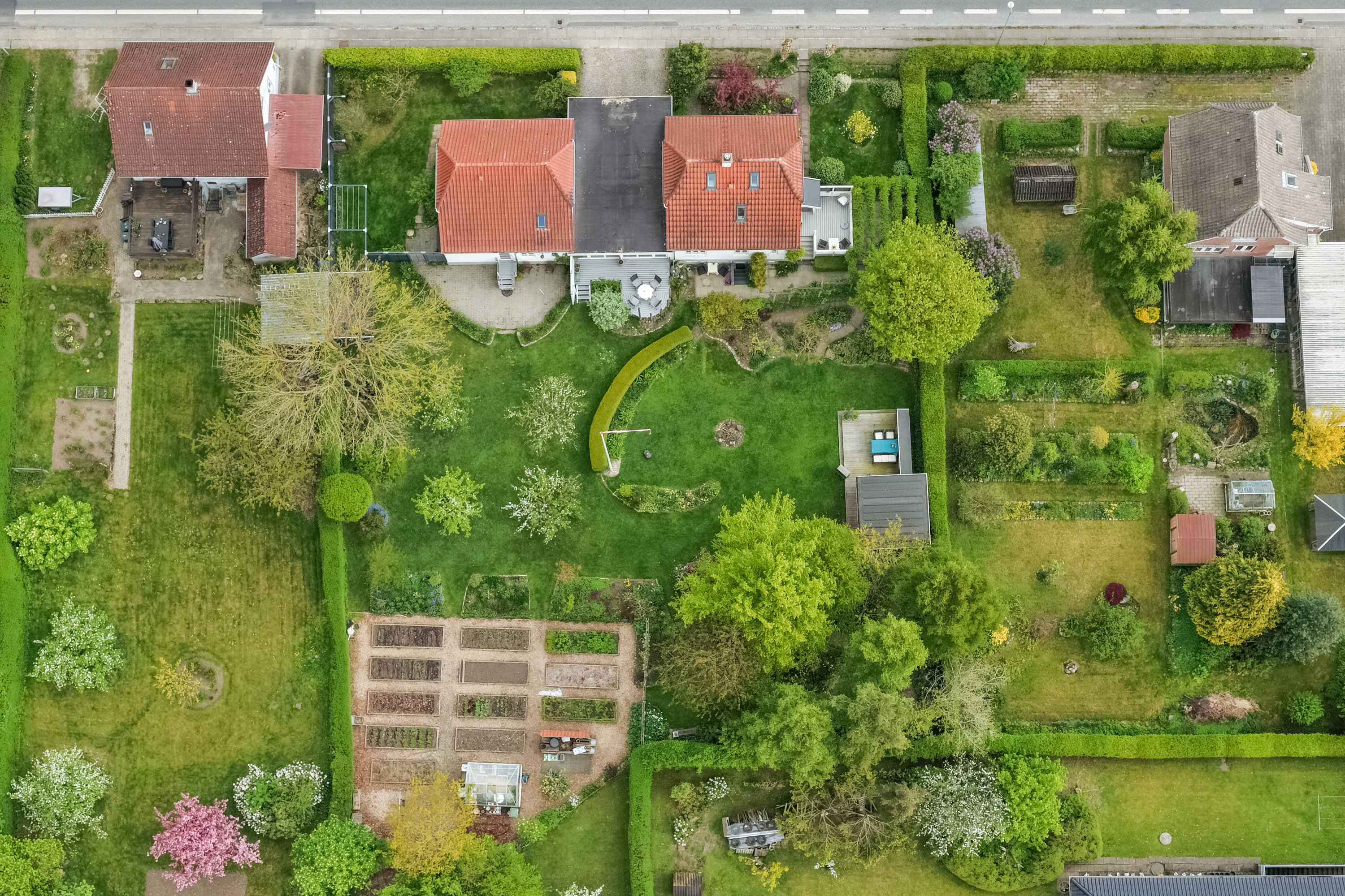 Fremhævet luftfoto billede i fuldskærmstilstand. Billede af Nørregade 89, 5620 Glamsbjerg