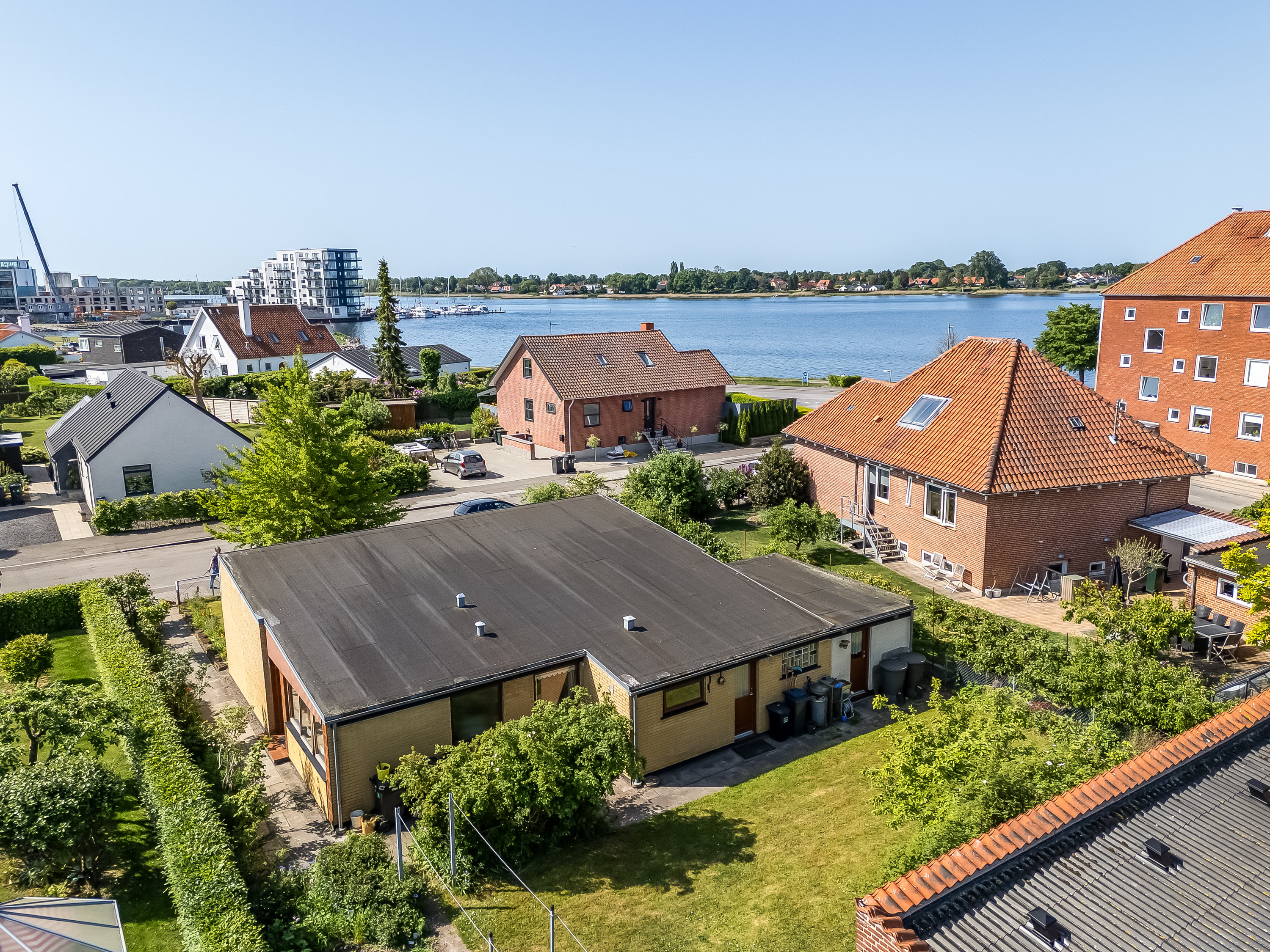 Miniaturebillede 2: luftfoto. Billede af Strandvej 38, 4800 Nykøbing F