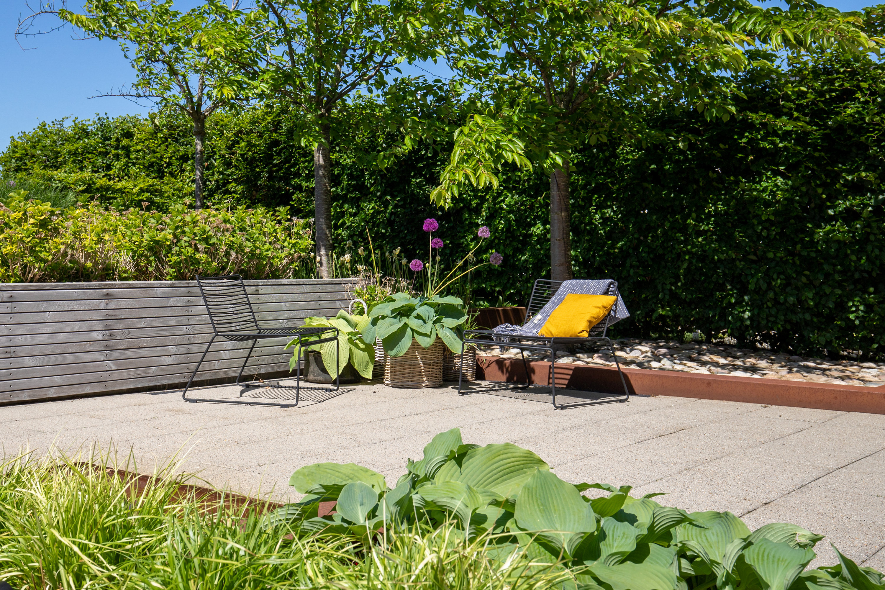 Fremhævet terrasse billede i fuldskærmstilstand. Billede af Frejas Ager 19, Dalby, 6000 Kolding