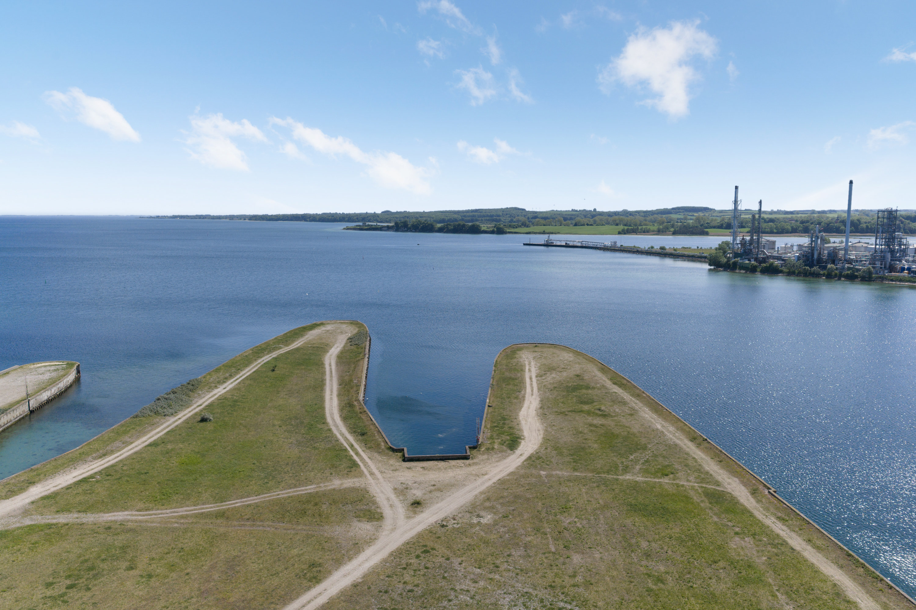 Fremhævet luftfoto billede i fuldskærmstilstand. Billede af Midtermolen 22, 1. mf., 5800 Nyborg