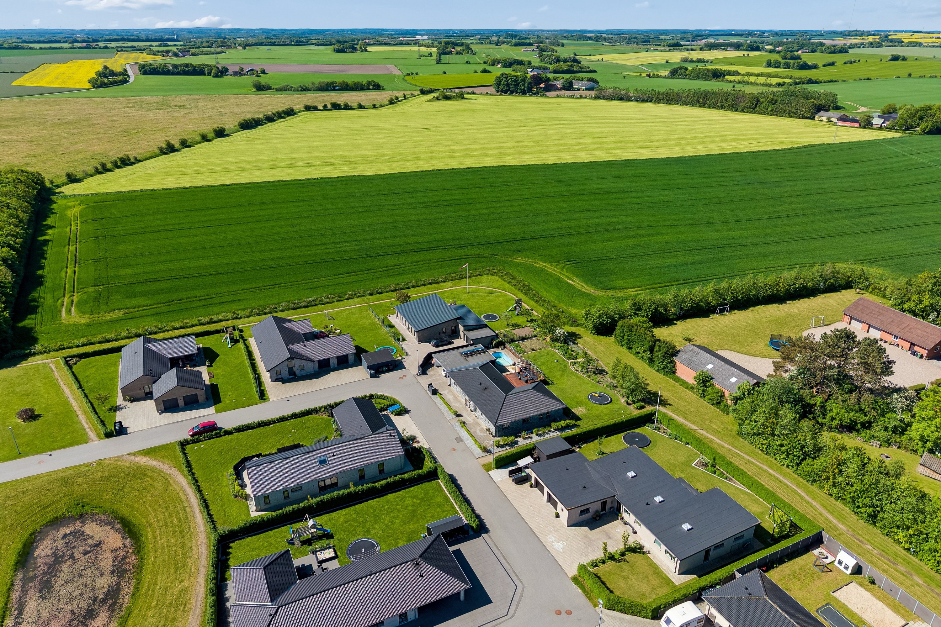 Fremhævet luftfoto billede i fuldskærmstilstand. Billede af Købmandsgade 14, Borbjerg, 7500 Holstebro