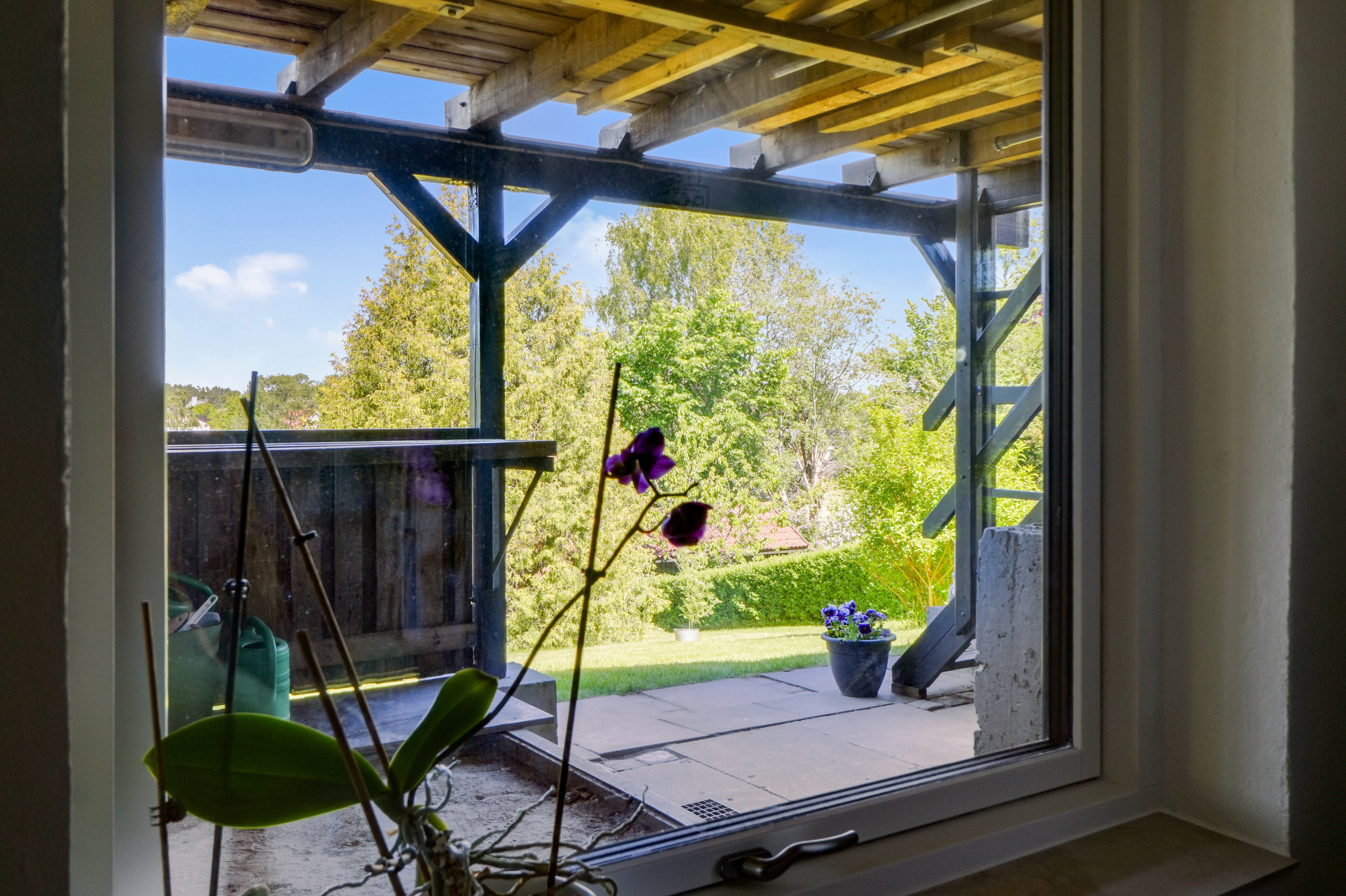 Fremhævet overdækket terrasse billede i fuldskærmstilstand. Billede af Bakkesvinget 20, 2760 Måløv