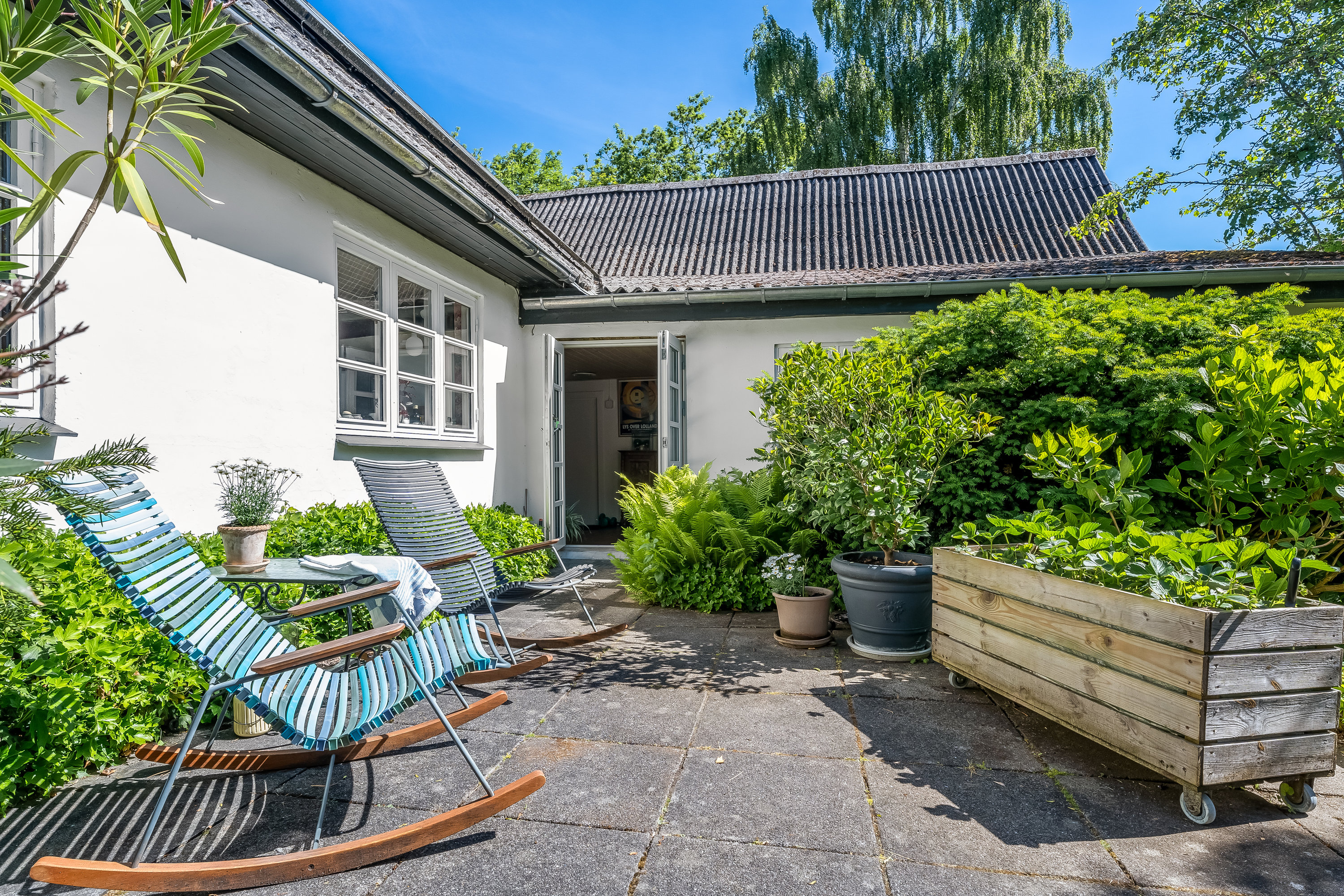 Fremhævet terrasse billede i fuldskærmstilstand. Billede af Tjennemarkevej 31, 4952 Stokkemarke