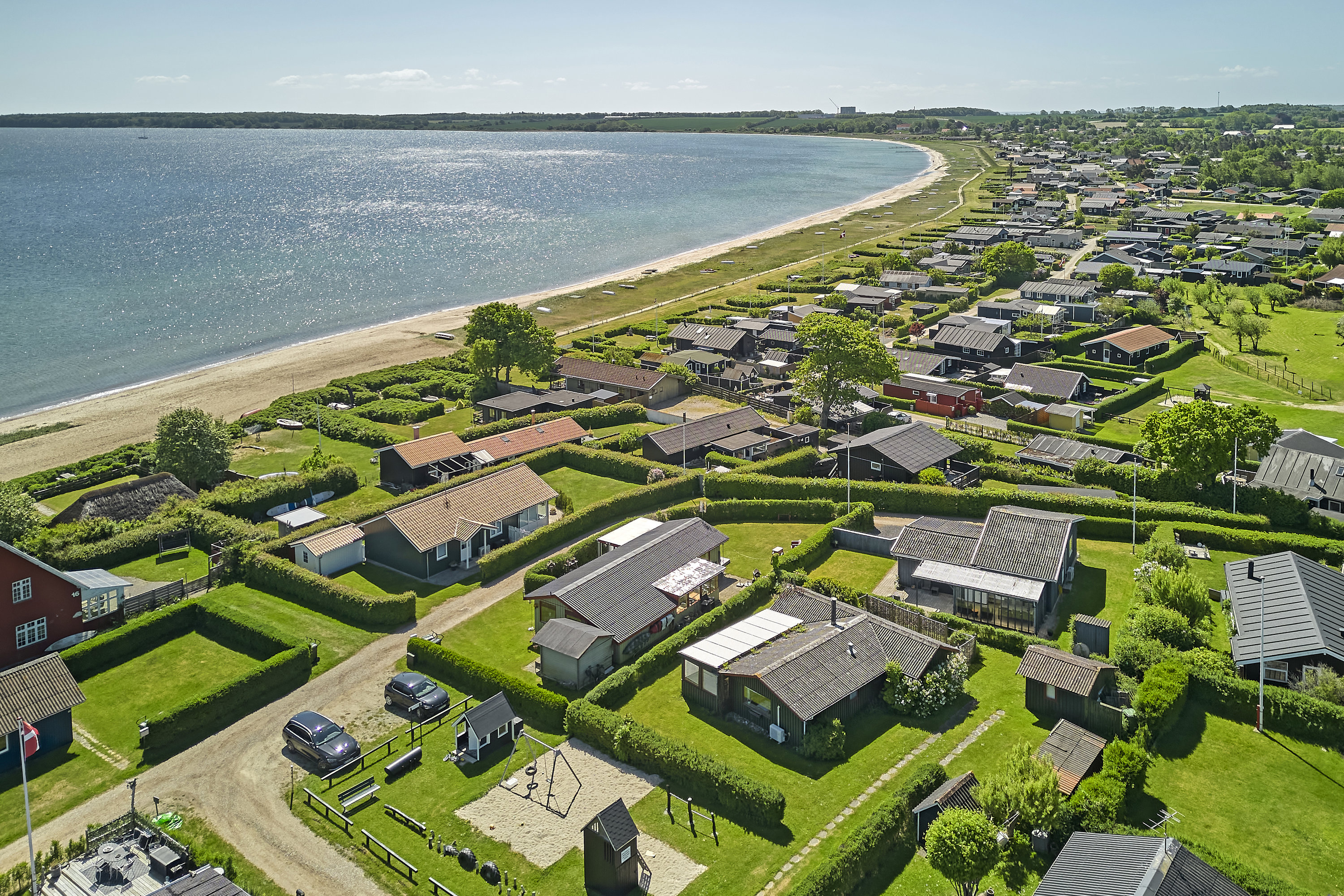 Fremhævet drone billede i fuldskærmstilstand. Billede af Hamborg 4, Sønderby, 7130 Juelsminde