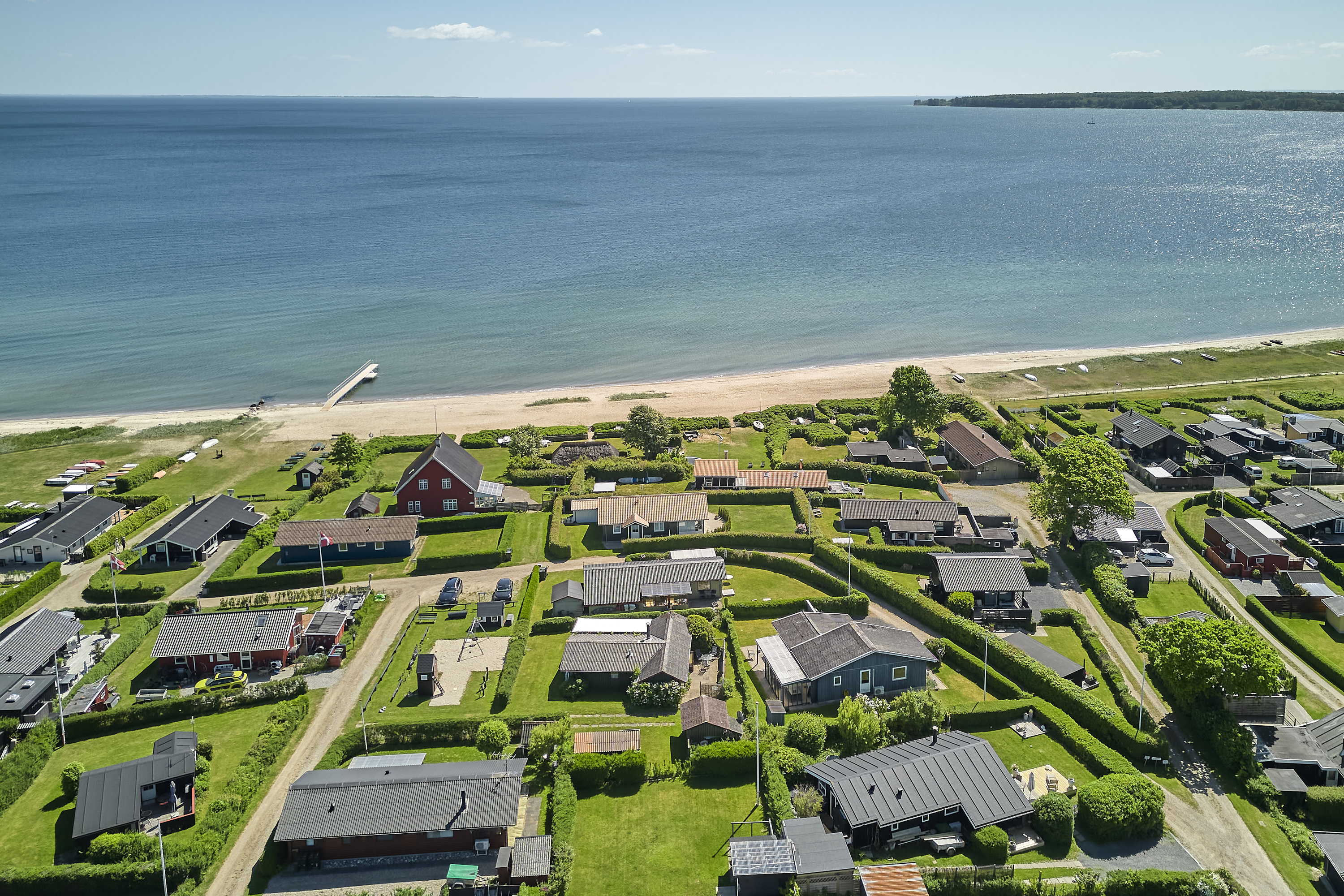 Fremhævet drone billede i fuldskærmstilstand. Billede af Hamborg 4, Sønderby, 7130 Juelsminde