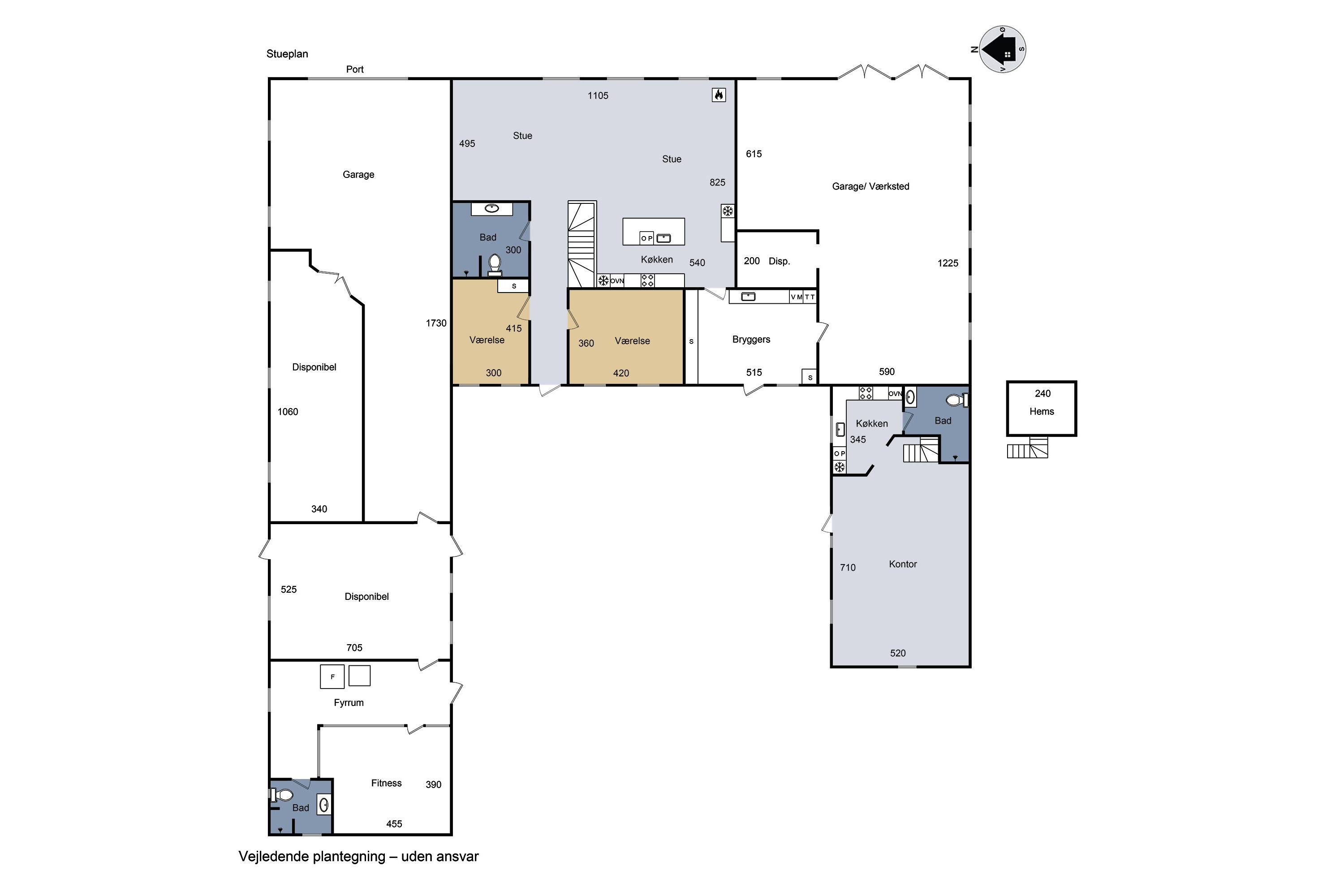 Plantegninger billede af Valmosevej 30, Nåby, 4160 Herlufmagle