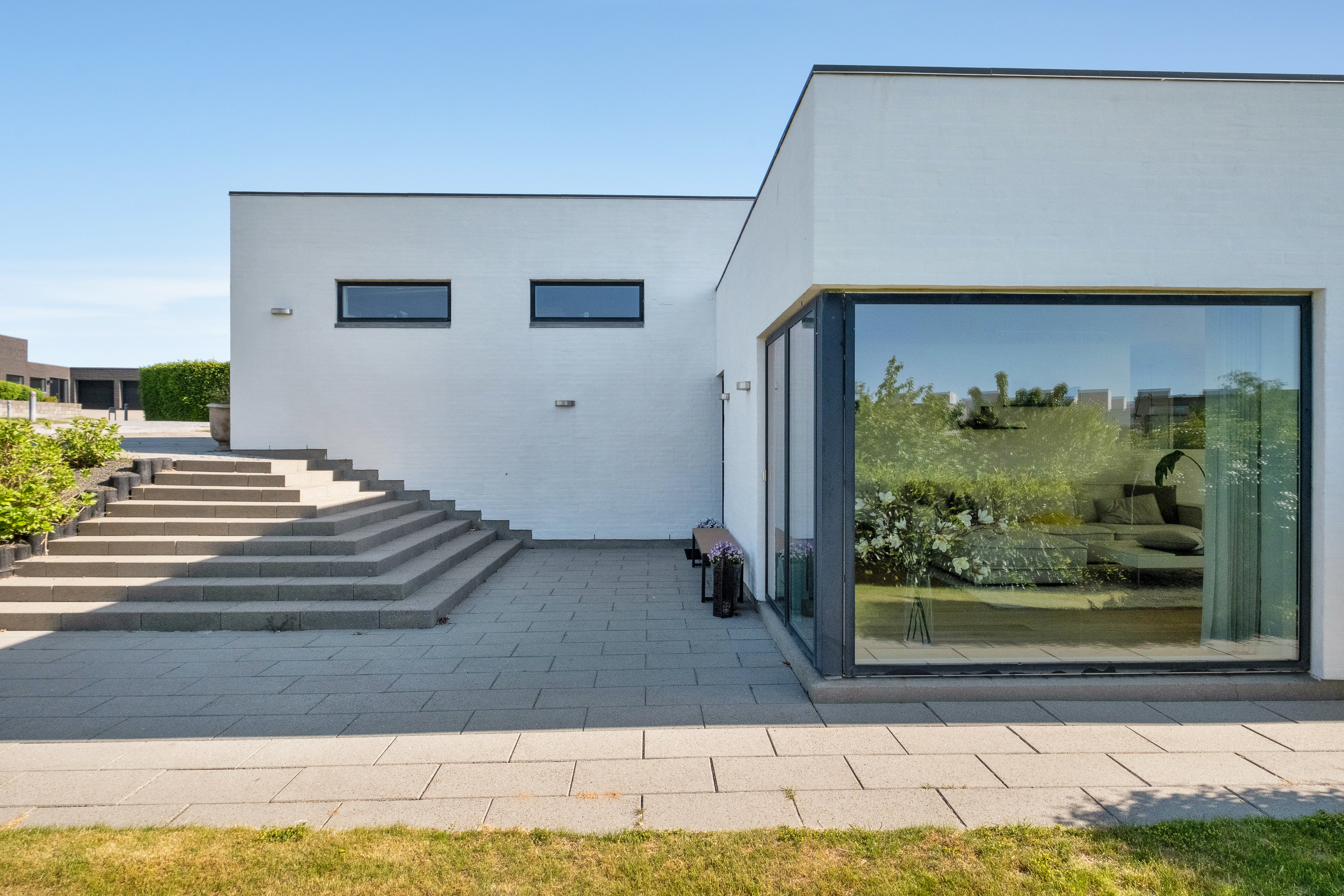 Fremhævet facade billede i fuldskærmstilstand. Billede af Hybenhaven 16, 8520 Lystrup