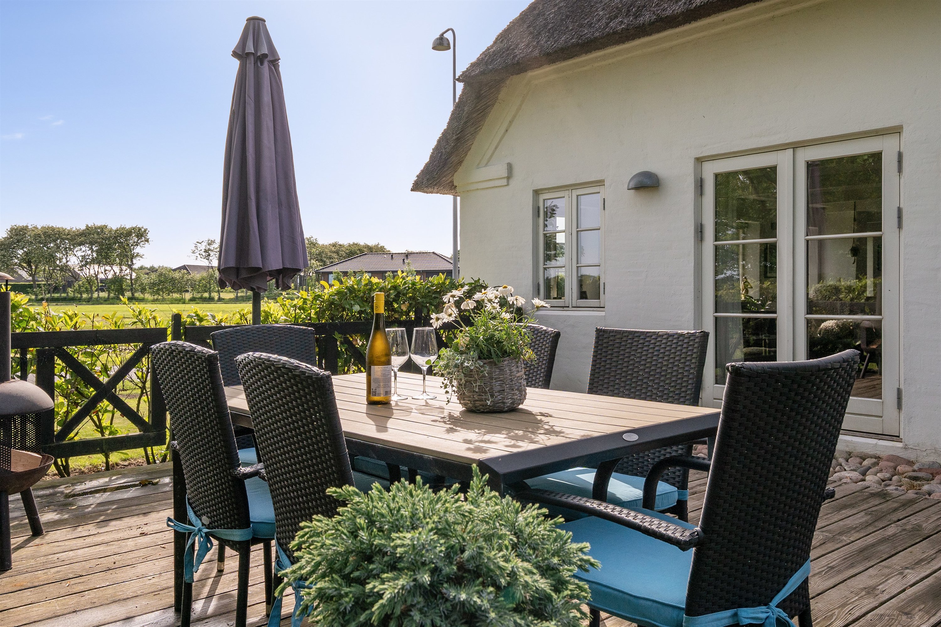 Fremhævet terrasse billede i fuldskærmstilstand. Billede af Østerbyvej 26, 6731 Tjæreborg