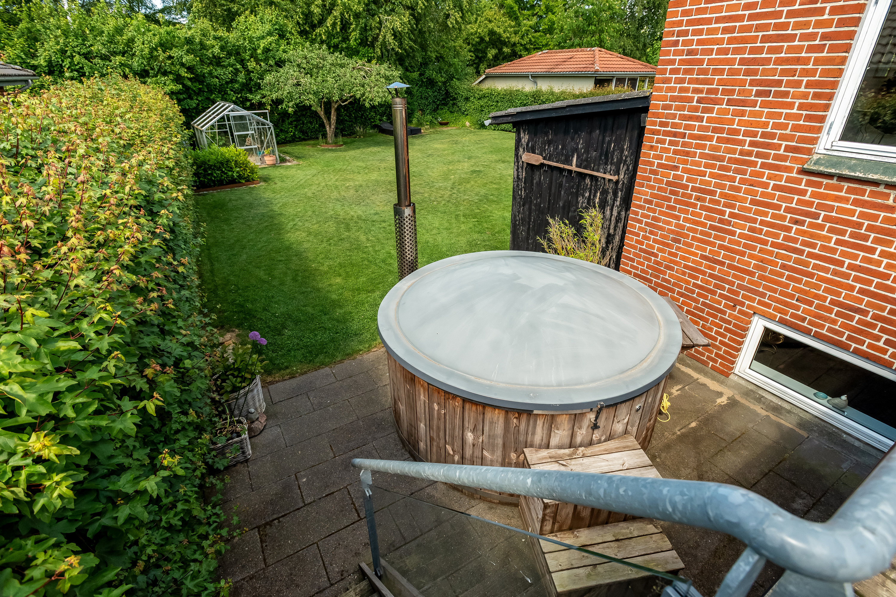 Fremhævet terrasse billede i fuldskærmstilstand. Billede af Møllevang 5, 7500 Holstebro