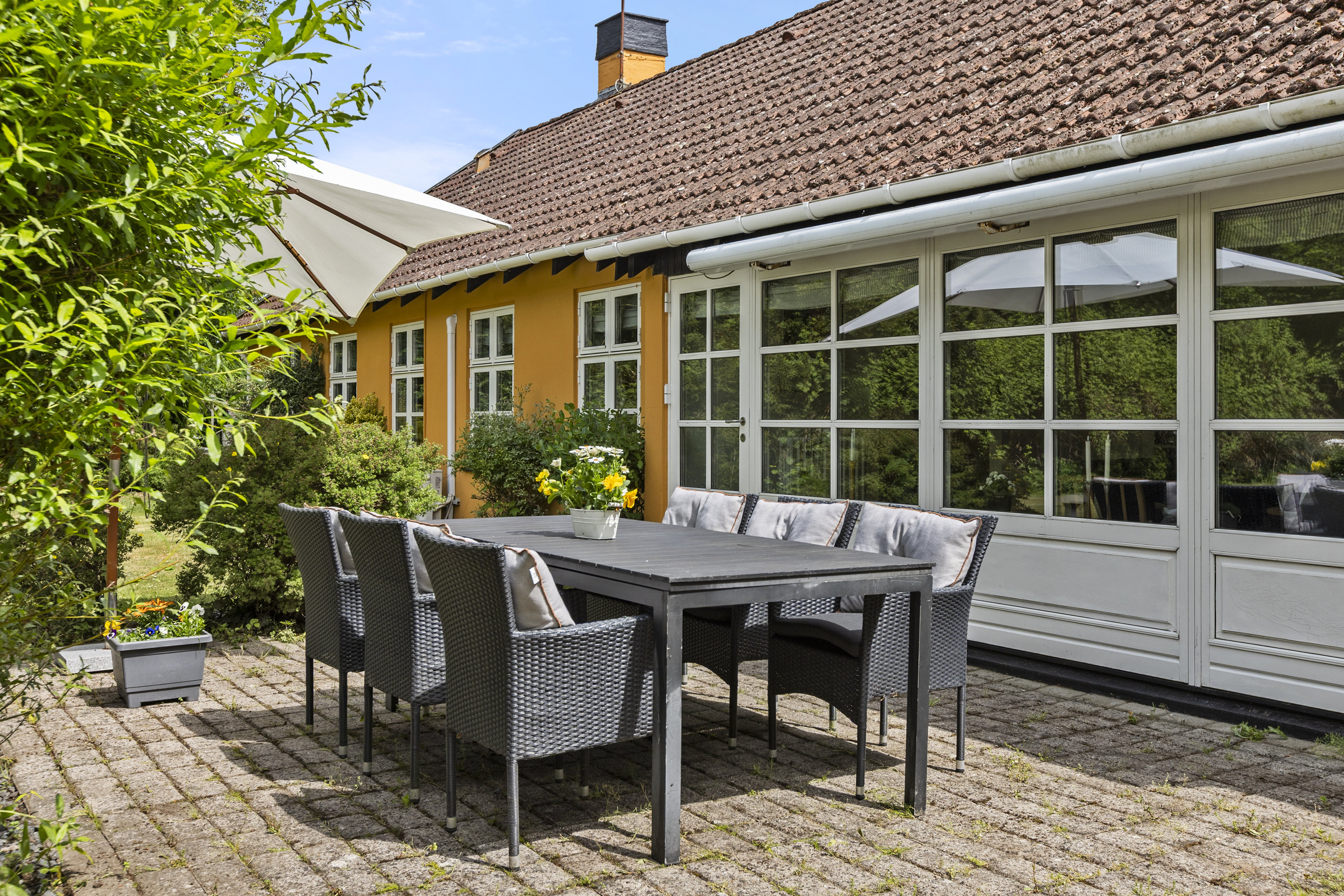 Fremhævet terrasse billede i fuldskærmstilstand. Billede af Tolstrupvej 29, Havbyrd, 4100 Ringsted