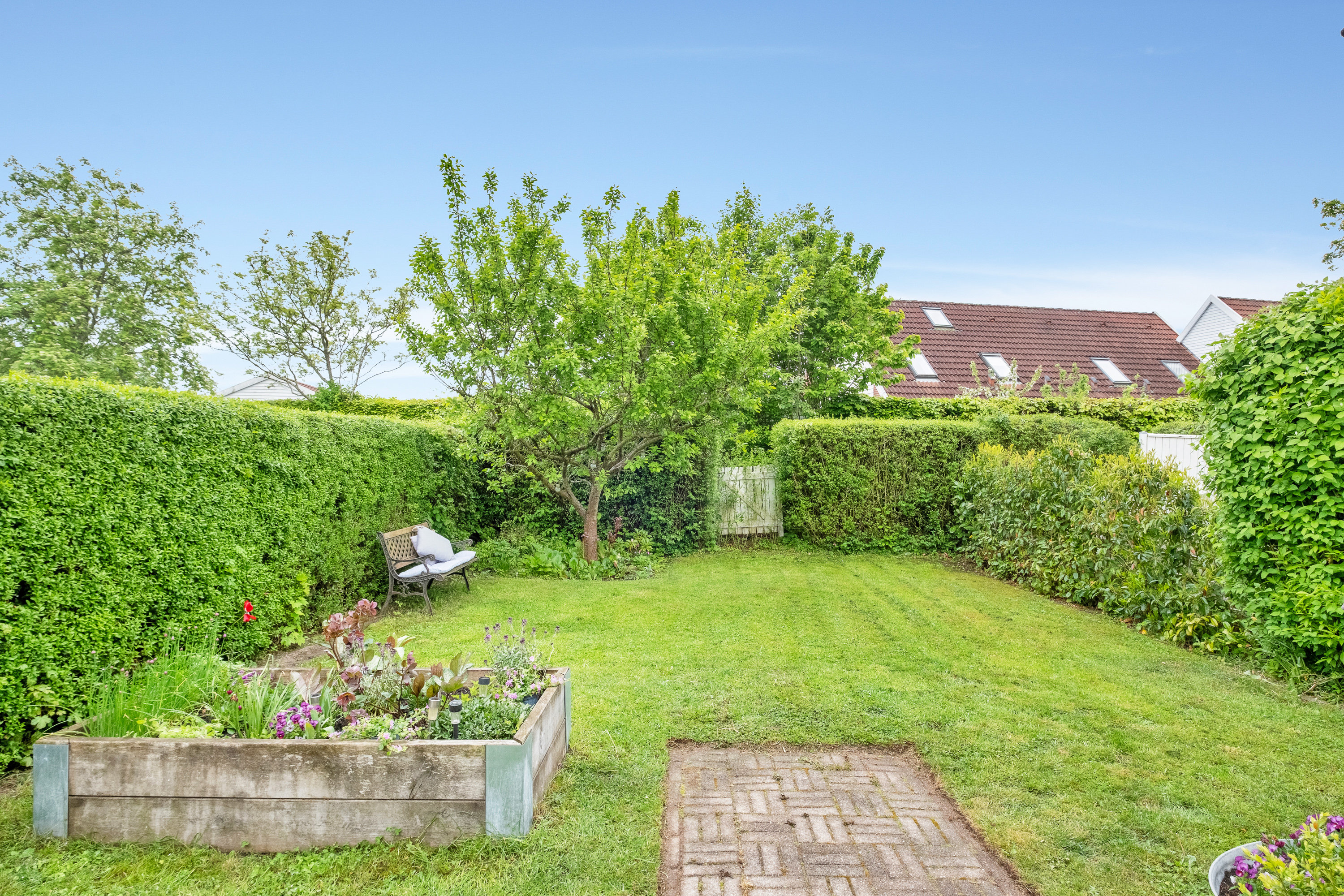 Fremhævet have billede i fuldskærmstilstand. Billede af Solbærhaven 129, 8520 Lystrup
