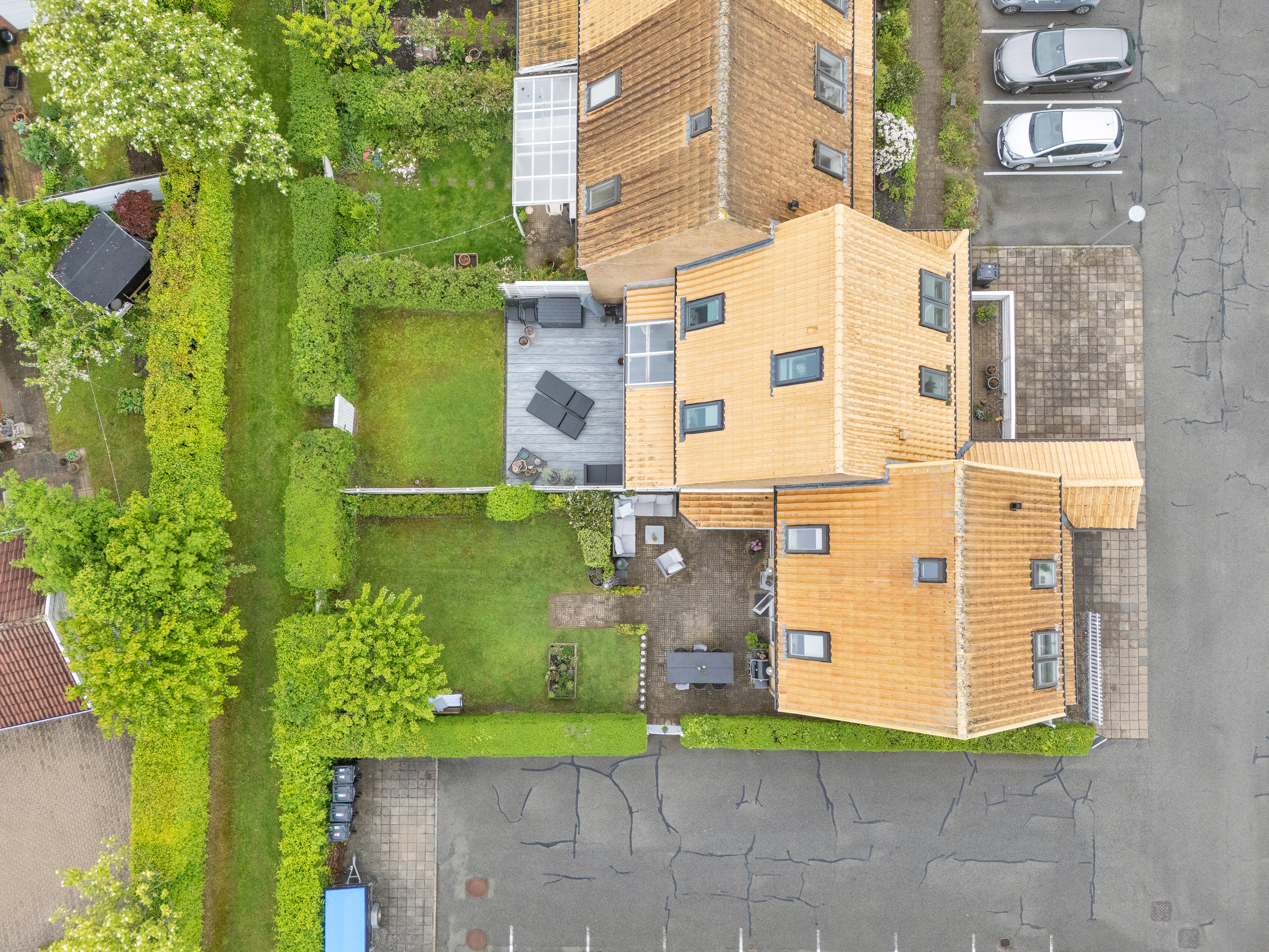 Fremhævet gårdmiljø billede i fuldskærmstilstand. Billede af Solbærhaven 129, 8520 Lystrup