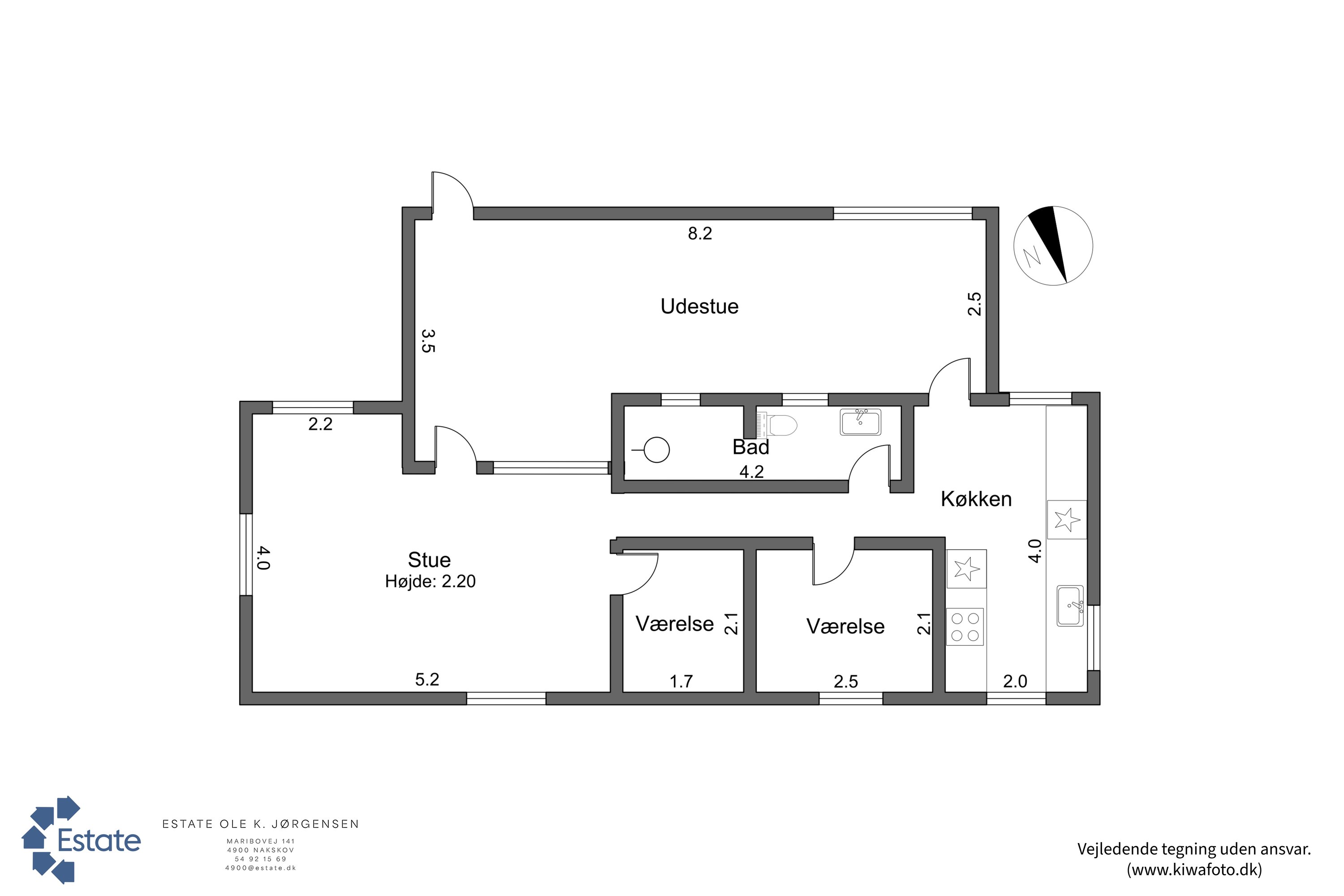 Plantegninger billede af Pilevej 14, Sdr Egebølle, 4983 Dannemare