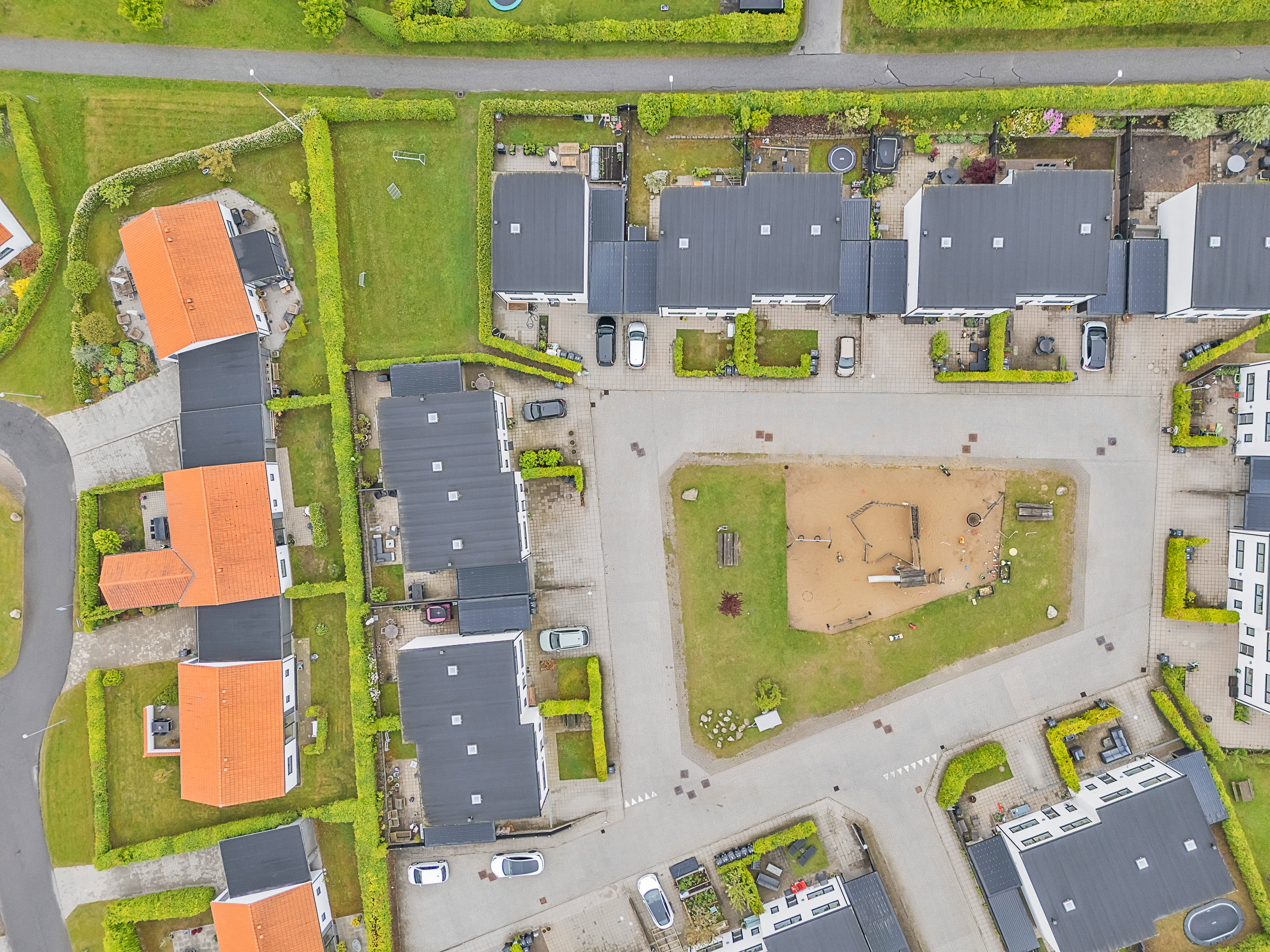 Fremhævet luftfoto billede i fuldskærmstilstand. Billede af Tronkærgårdsvej 206, 8541 Skødstrup