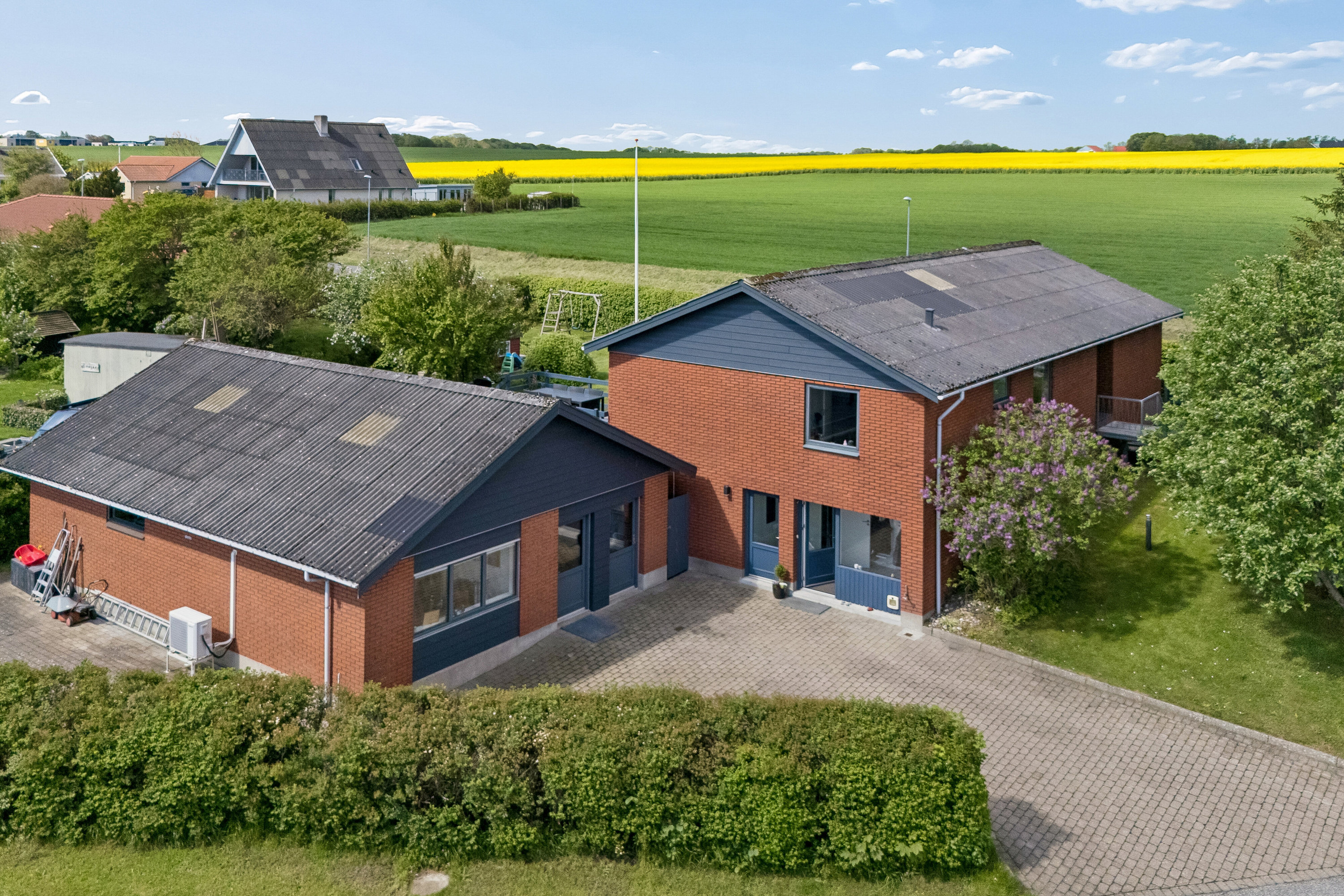 Fremhævet luftfoto billede i fuldskærmstilstand. Billede af Sennelsvej 110, Sennels, 7700 Thisted