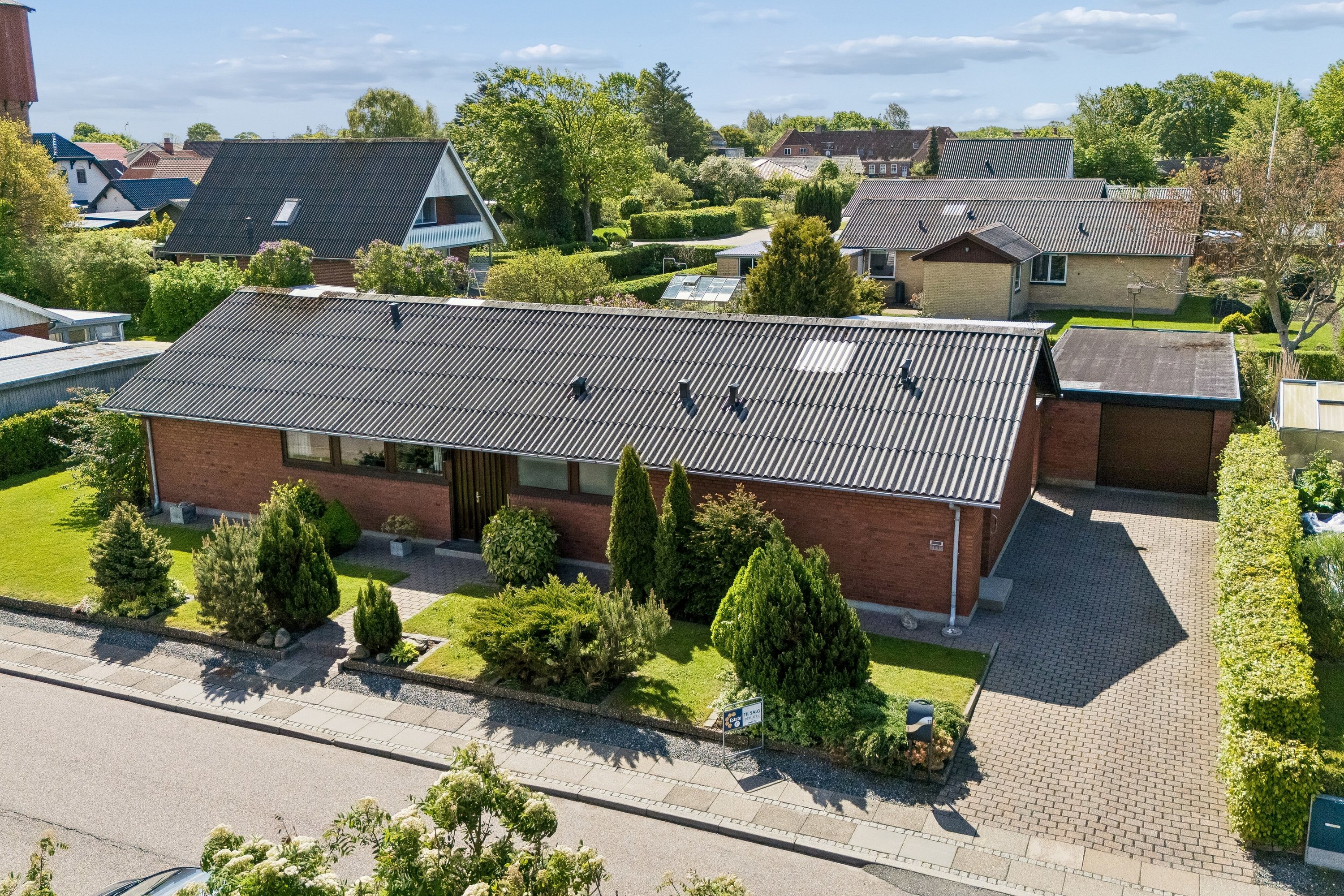 Villa: Luftfoto på Villavej 11, Østerild, 7700 Thisted