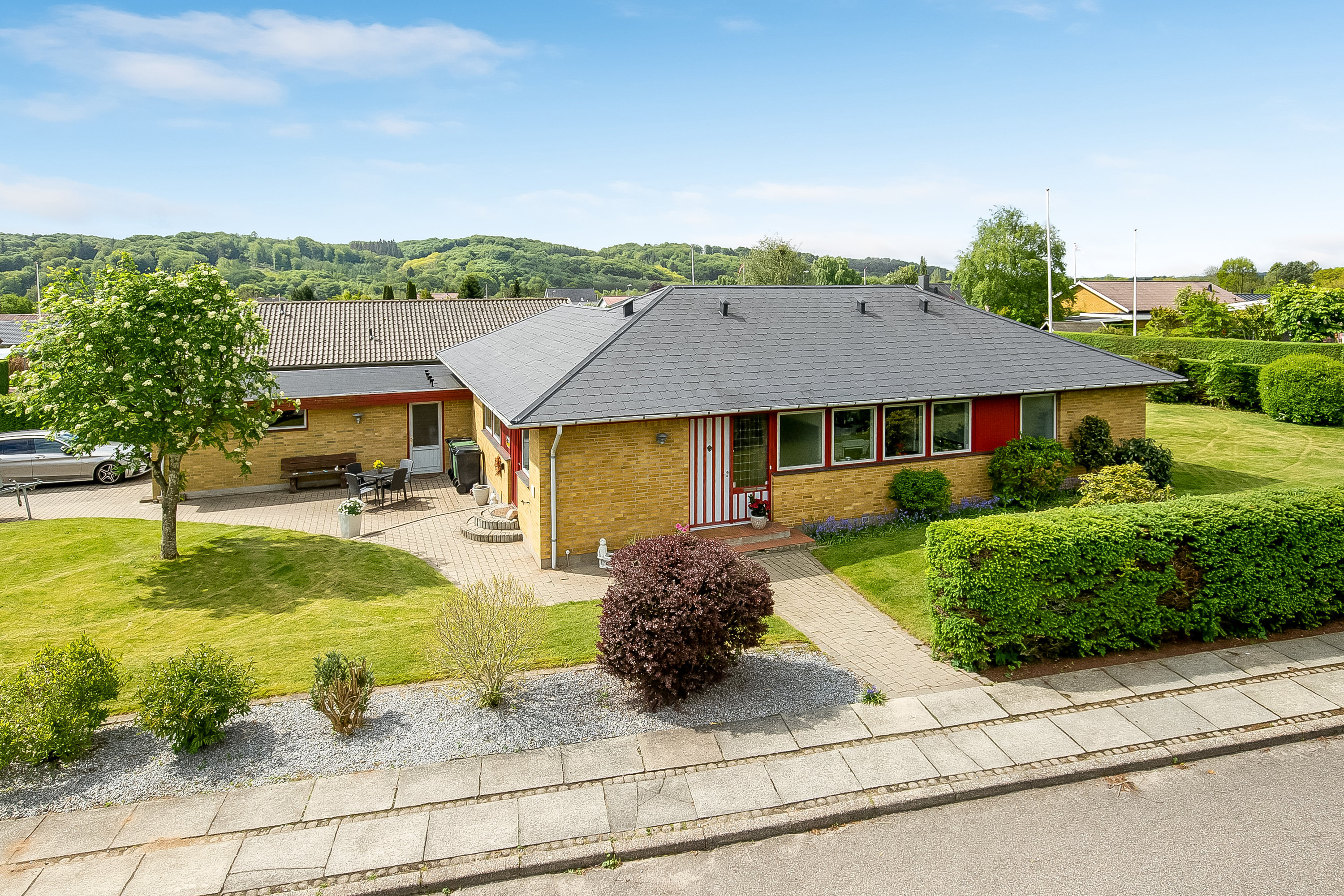 Villa: Mastefoto på Rørsangervej 2, 7100 Vejle