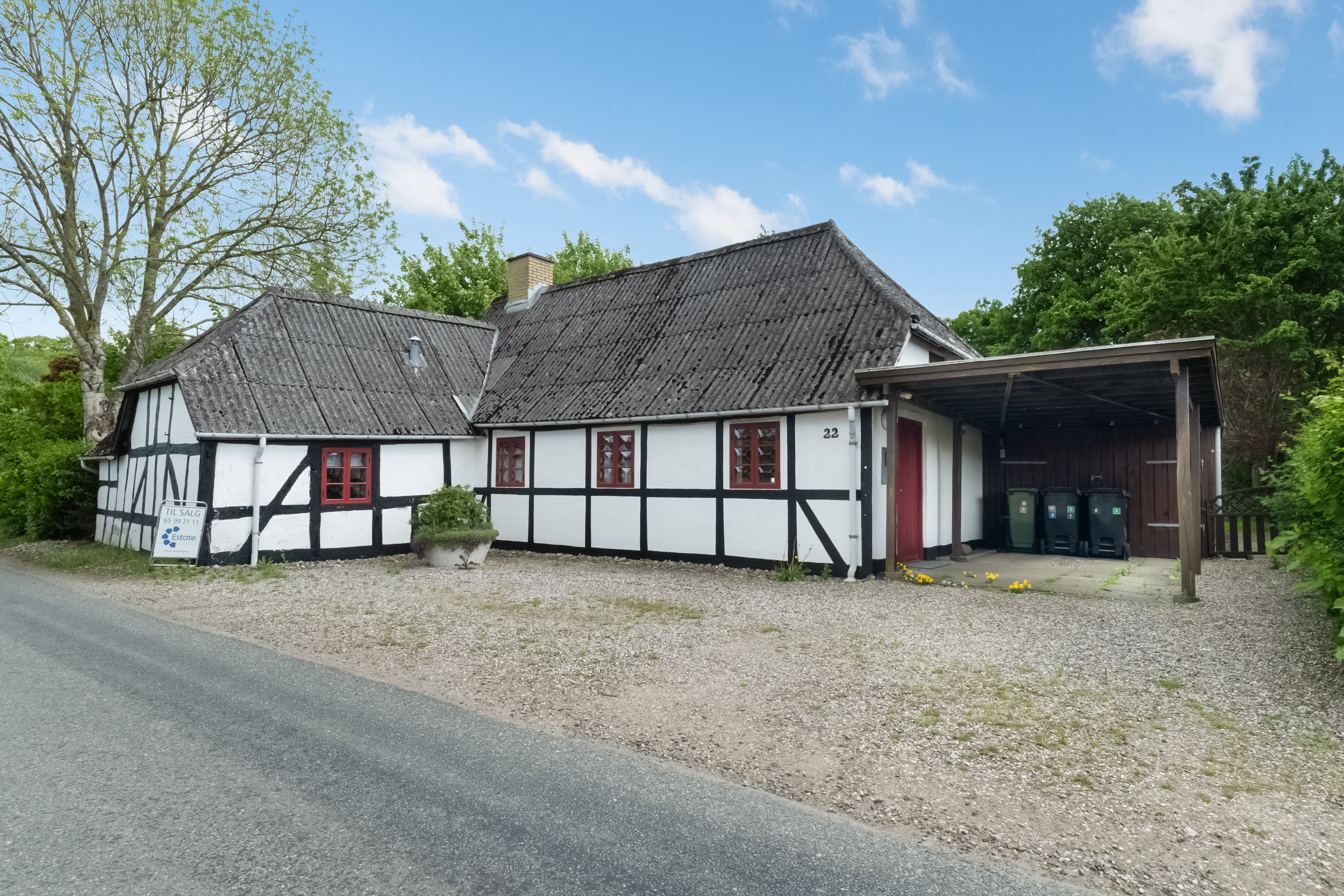Villa: Facade på Ølstedvej 22, Sdr Broby, 5672 Broby