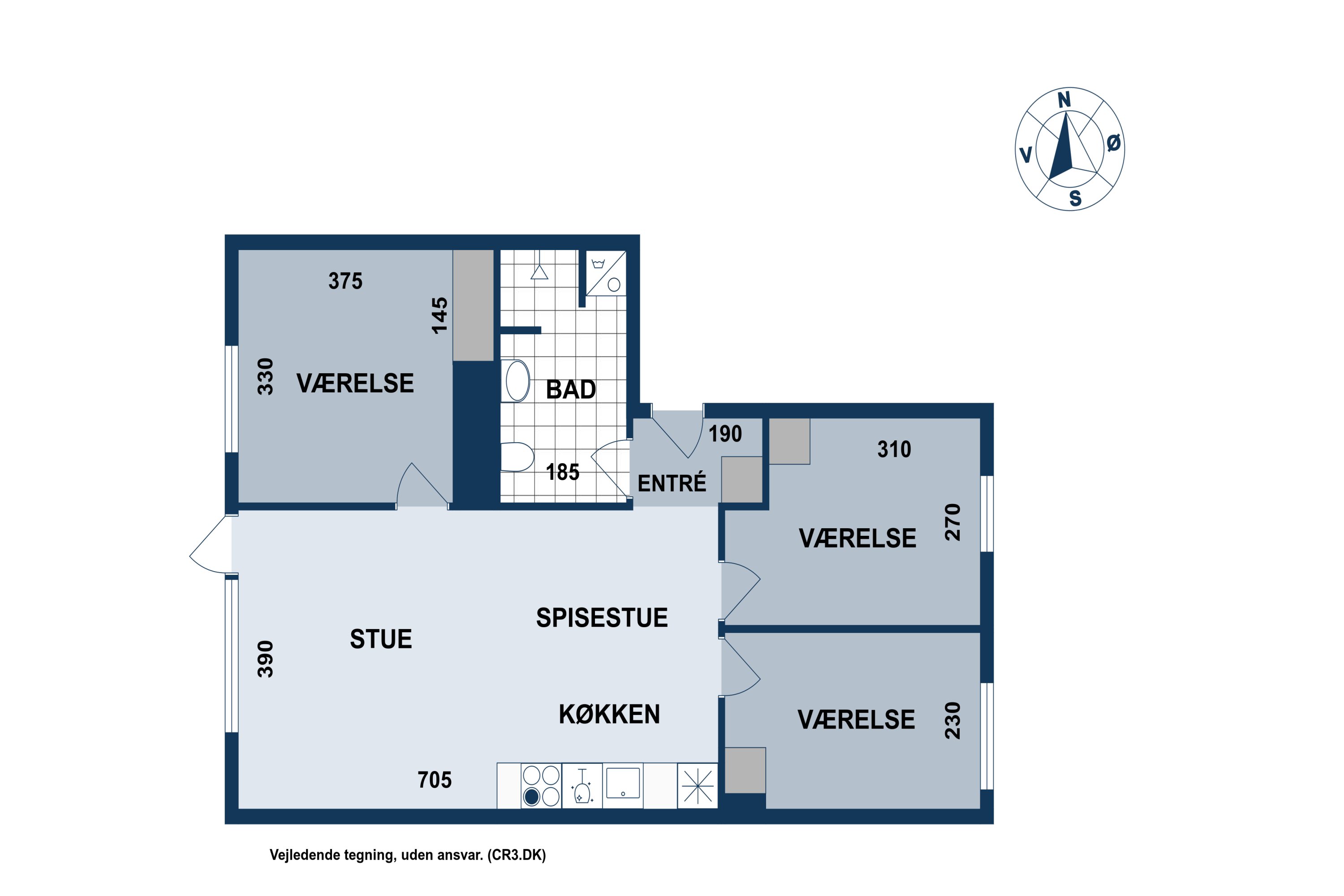 Plantegninger billede af Kløverbladsgade 67, 1. tv., 2500 Valby