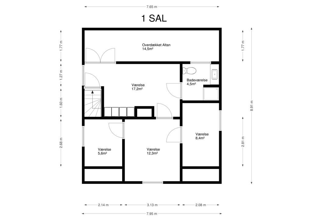 Plantegninger billede af Møllevej 4, 8732 Hovedgård