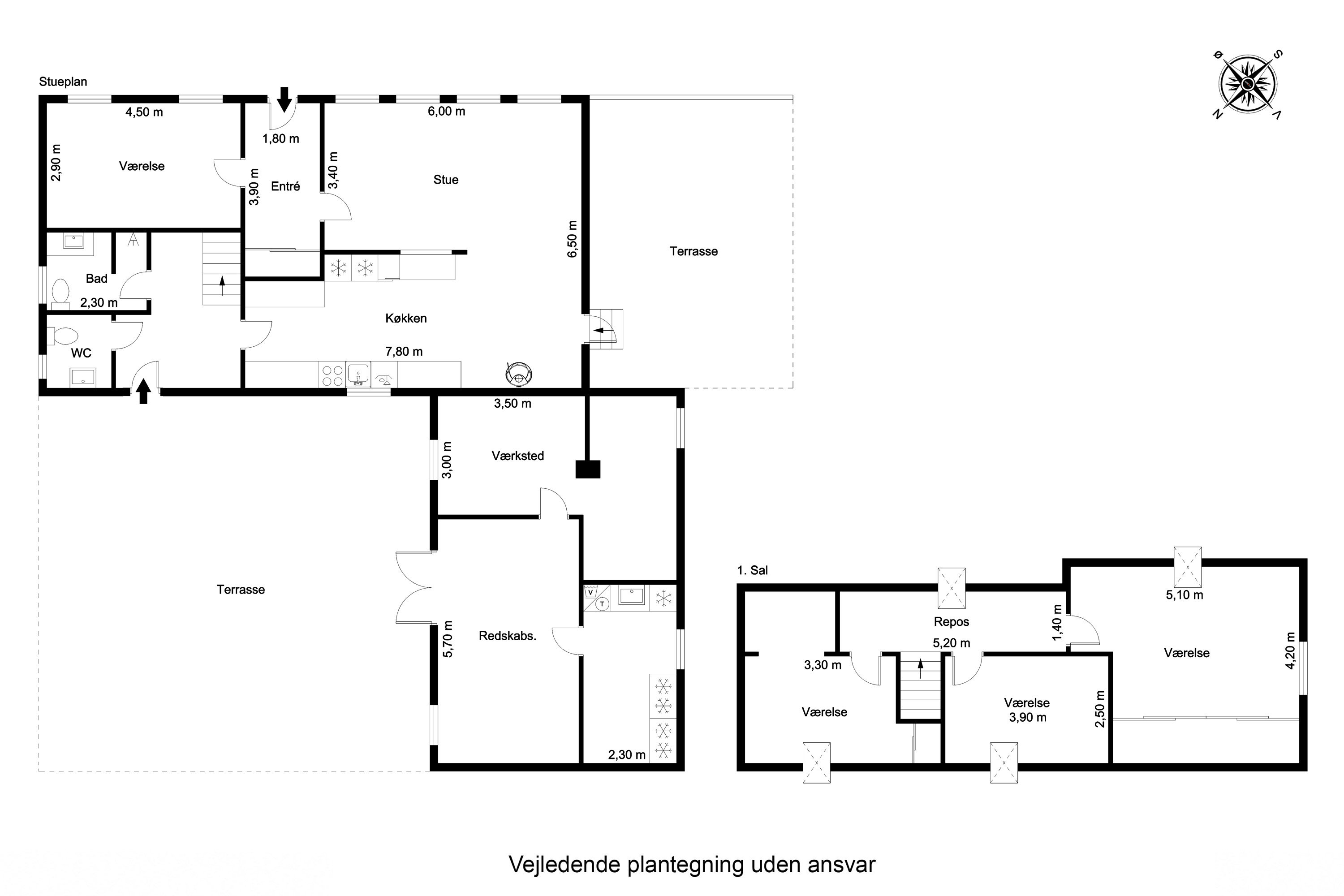 Plantegninger billede af St Byhavevej 87, 5700 Svendborg