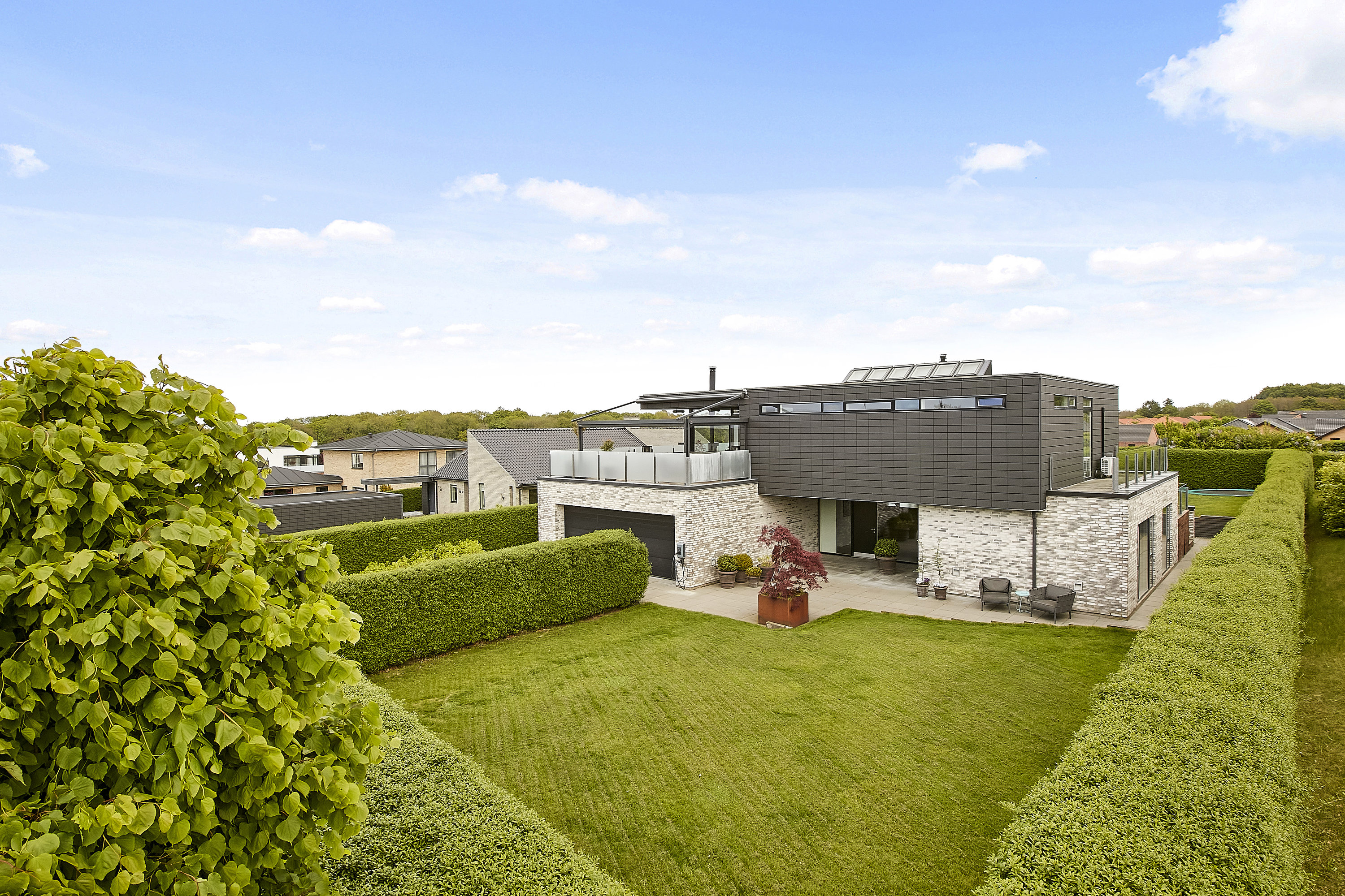 Villa: Facade på Tyrstedlund 49, 8700 Horsens