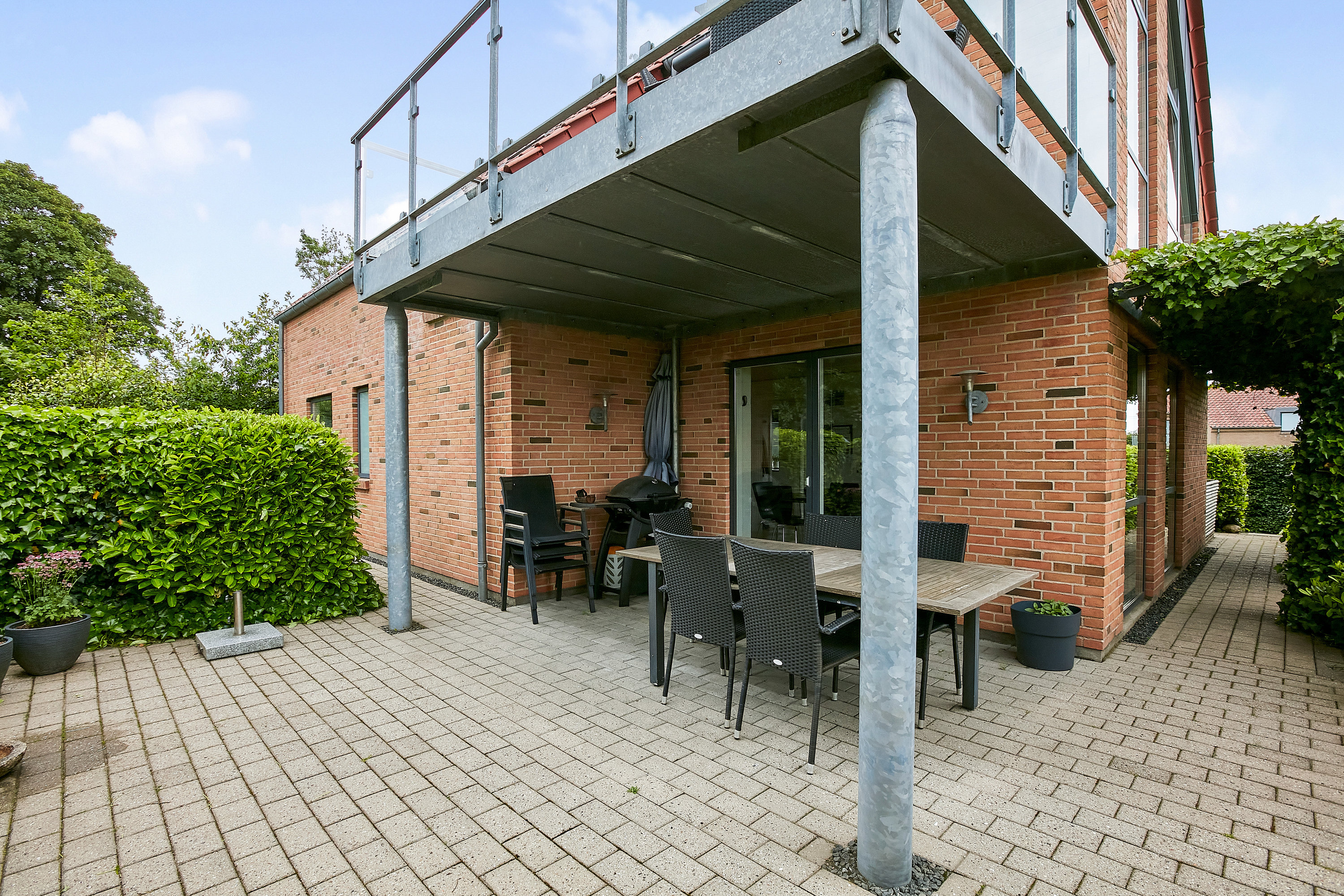 Fremhævet terrasse billede i fuldskærmstilstand. Billede af Kastanjealle 35, Egebjerg, 8700 Horsens