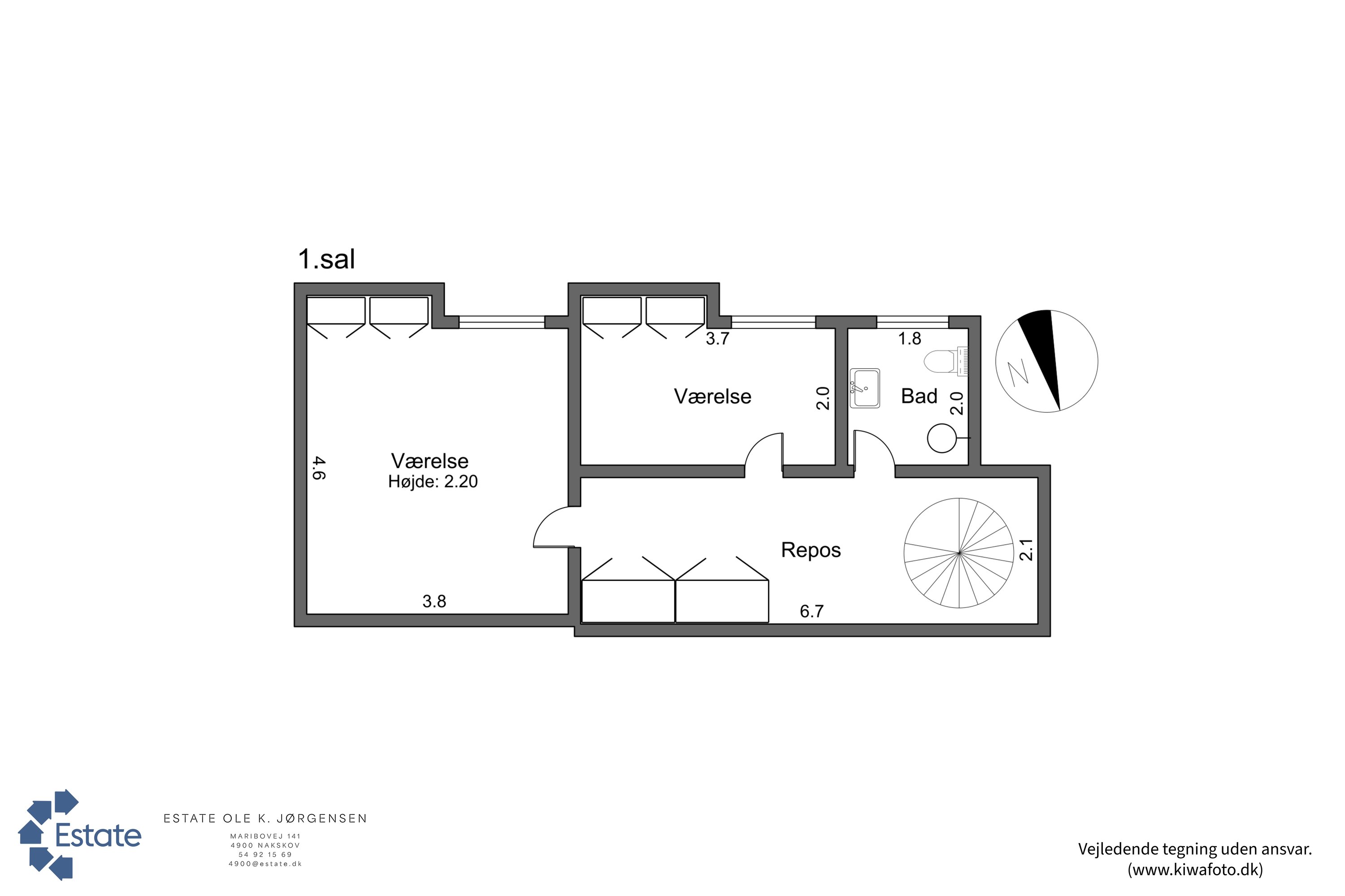 Plantegninger billede af Tranevej 15, Langø, 4900 Nakskov