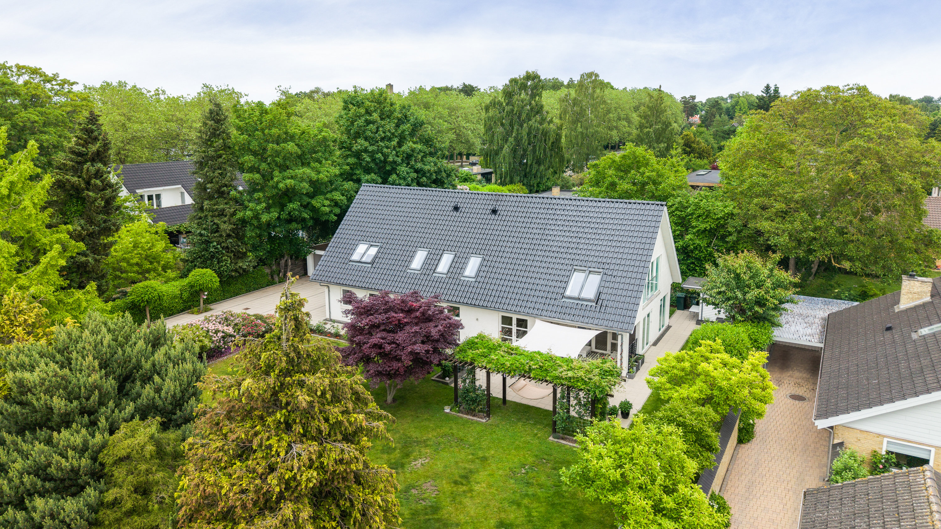 Villa: Facade på Trongårdsparken 41, 2800 Kongens Lyngby