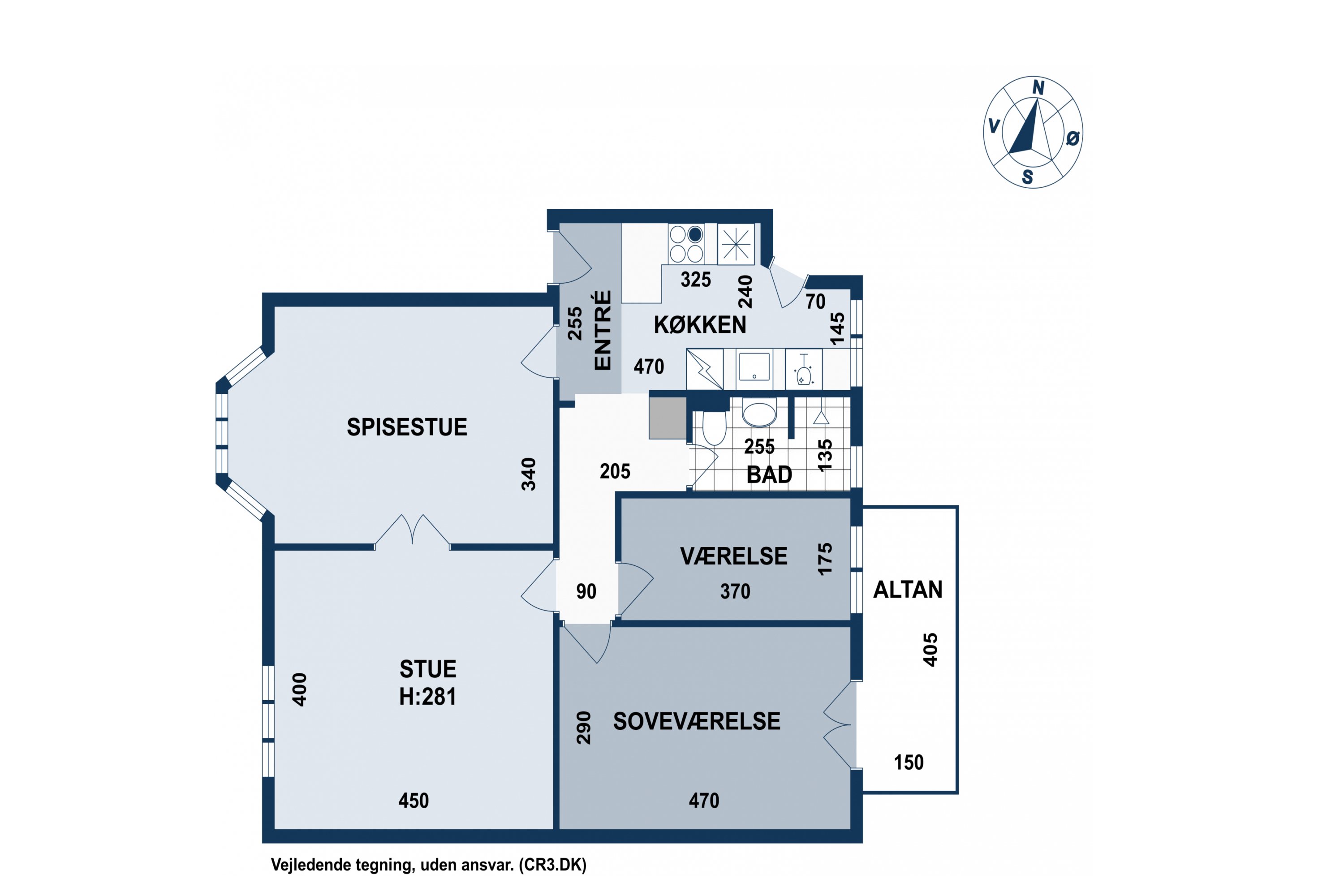 Plantegninger billede af Toftegårds Allé 45, 3. th., 2500 Valby