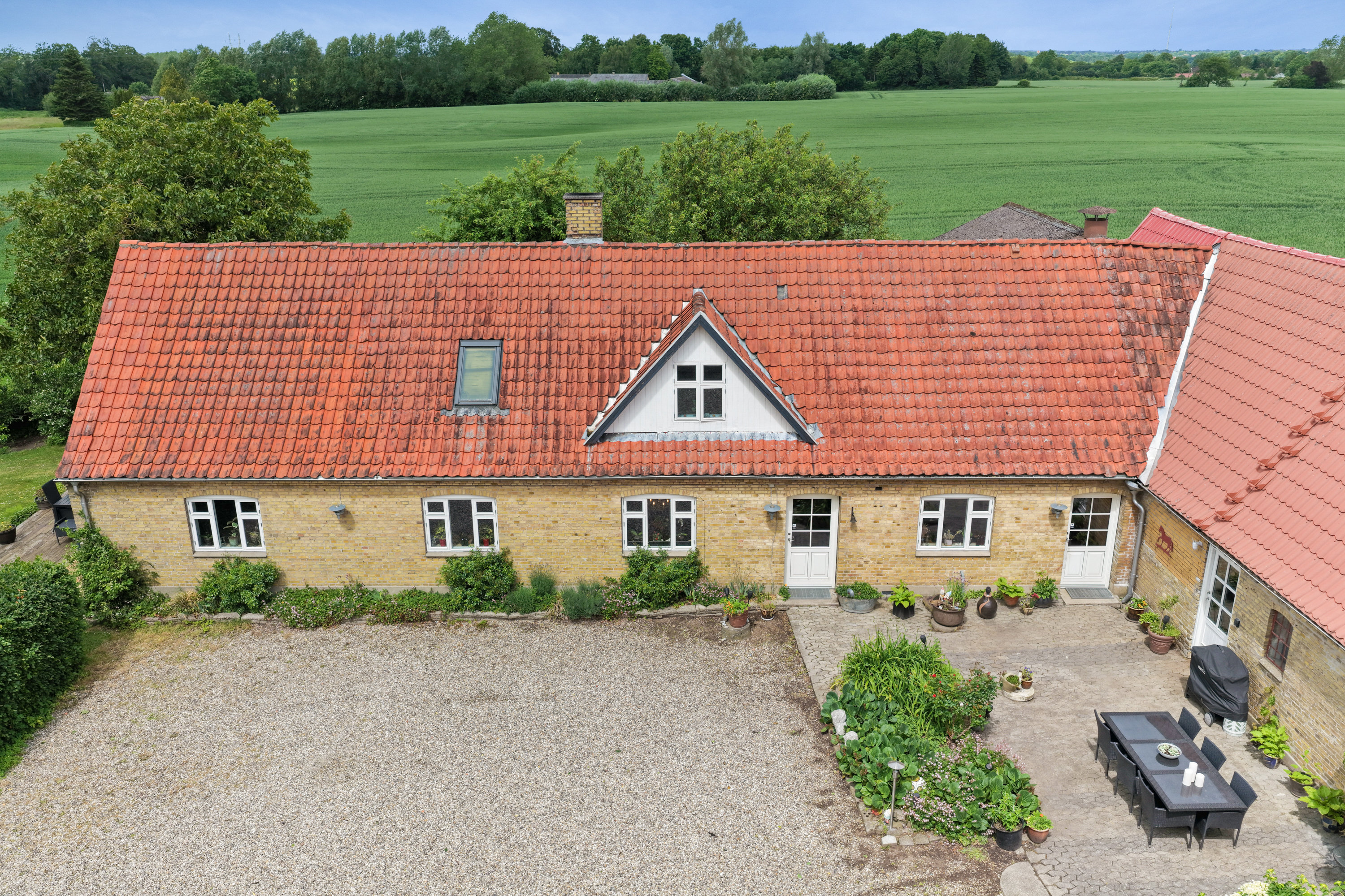 Miniaturebillede 1: facade. Billede af Vendegyden 3, Skellerup, 5540 Ullerslev