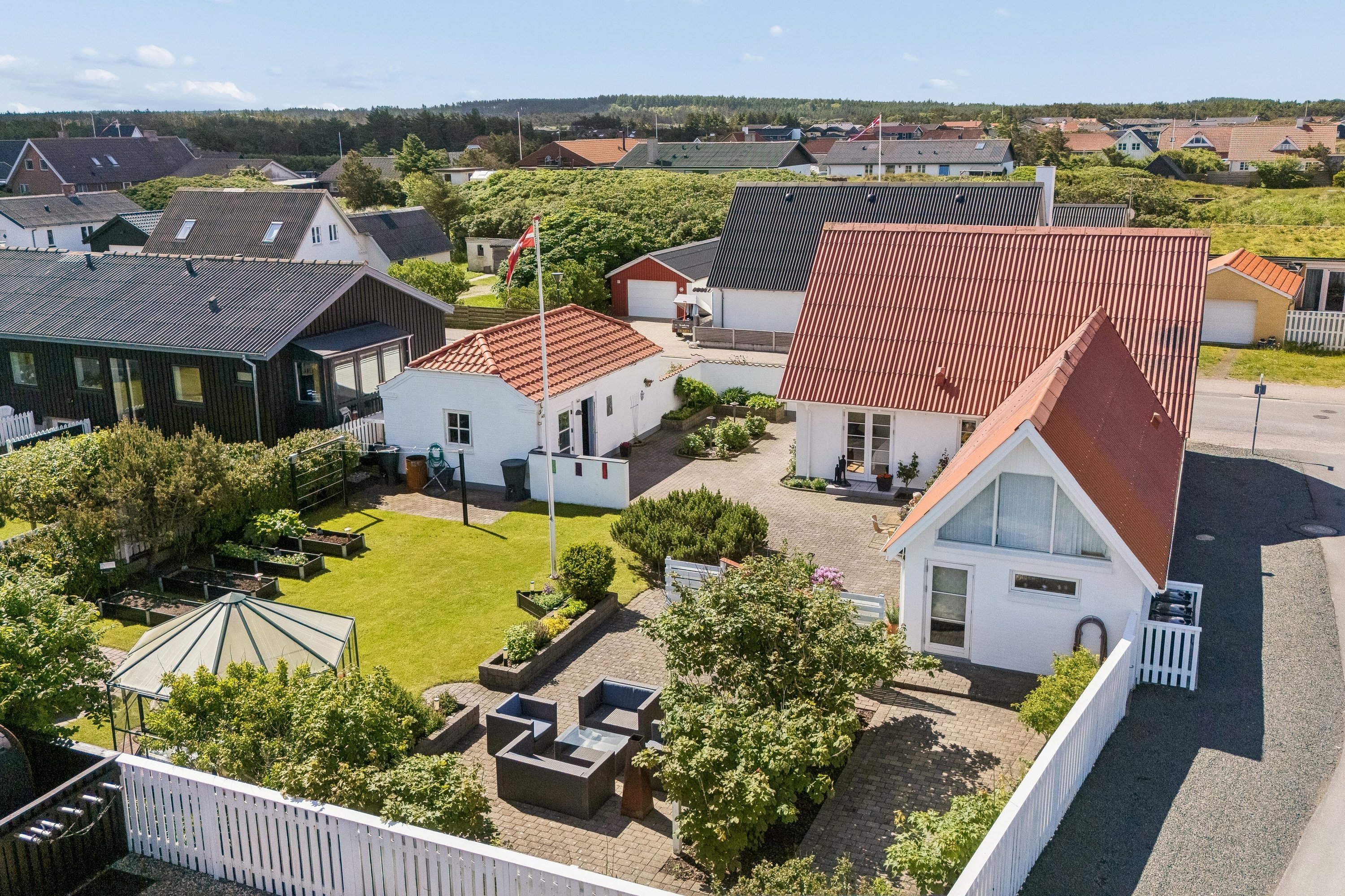 Villa: Luftfoto på Ørhagevej 130, Klitmøller, 7700 Thisted