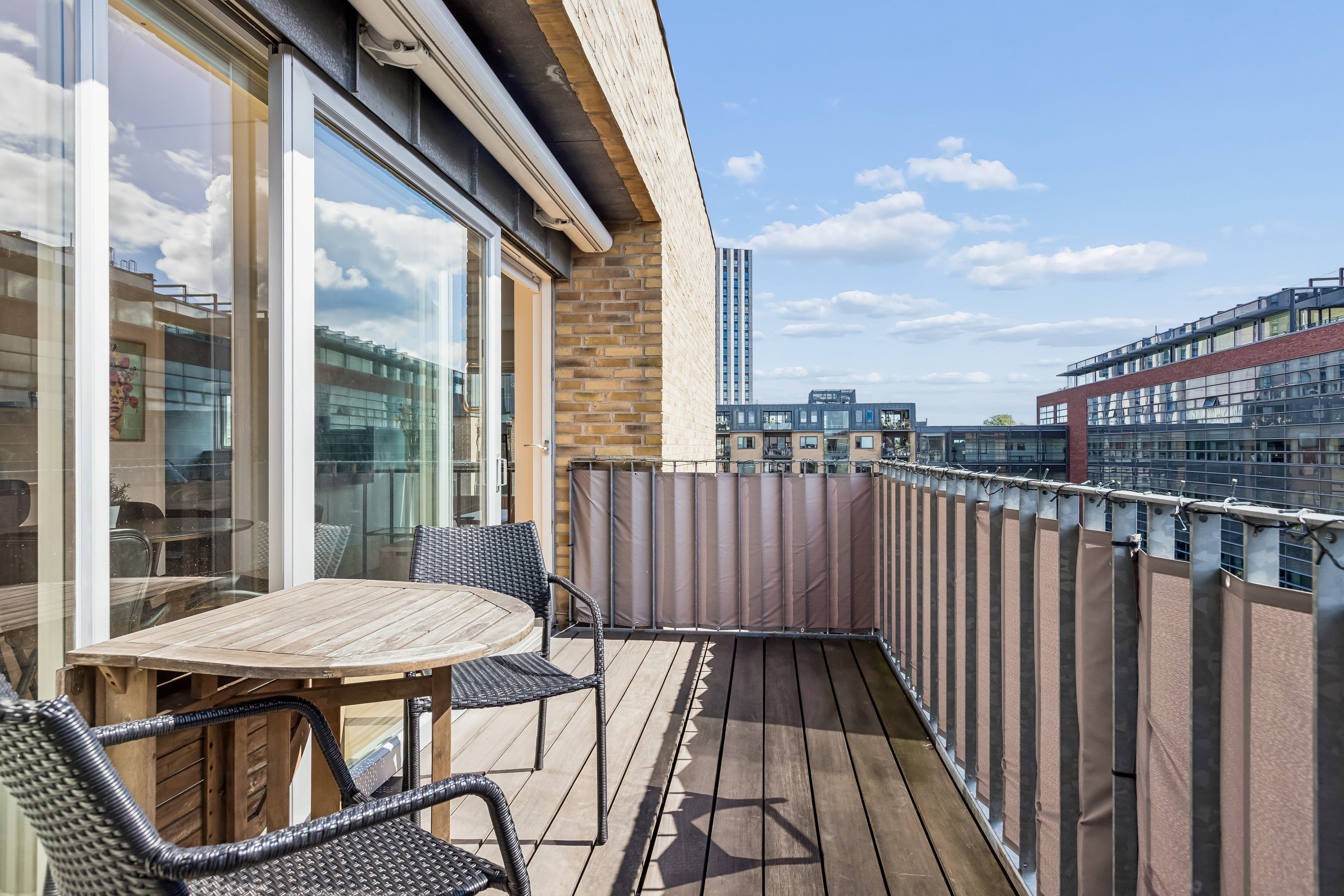 Miniaturebillede 1: terrasse. Billede af Myggenæsgade 3, 5. 2., 2300 København S