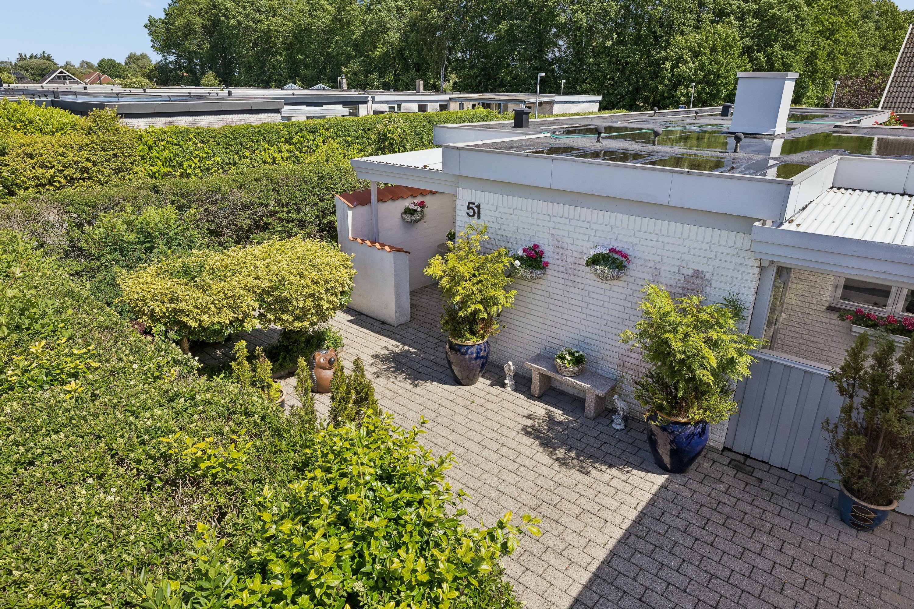 Fremhævet luftfoto billede i fuldskærmstilstand. Billede af Præstevej 51, Korup, 5210 Odense NV