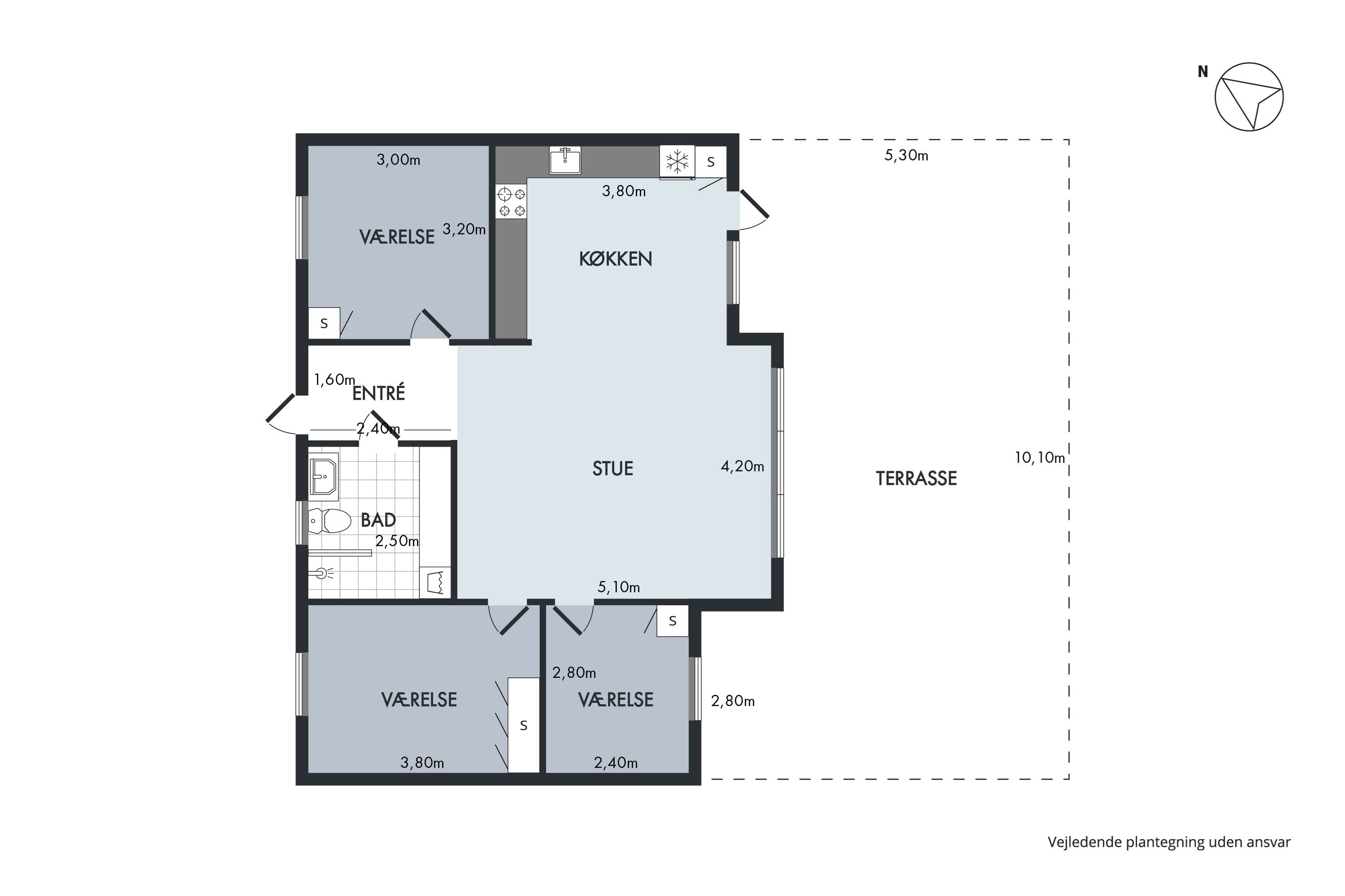 Plantegninger billede af Banstensvejen 84, Nordmarken, 9940 Læsø