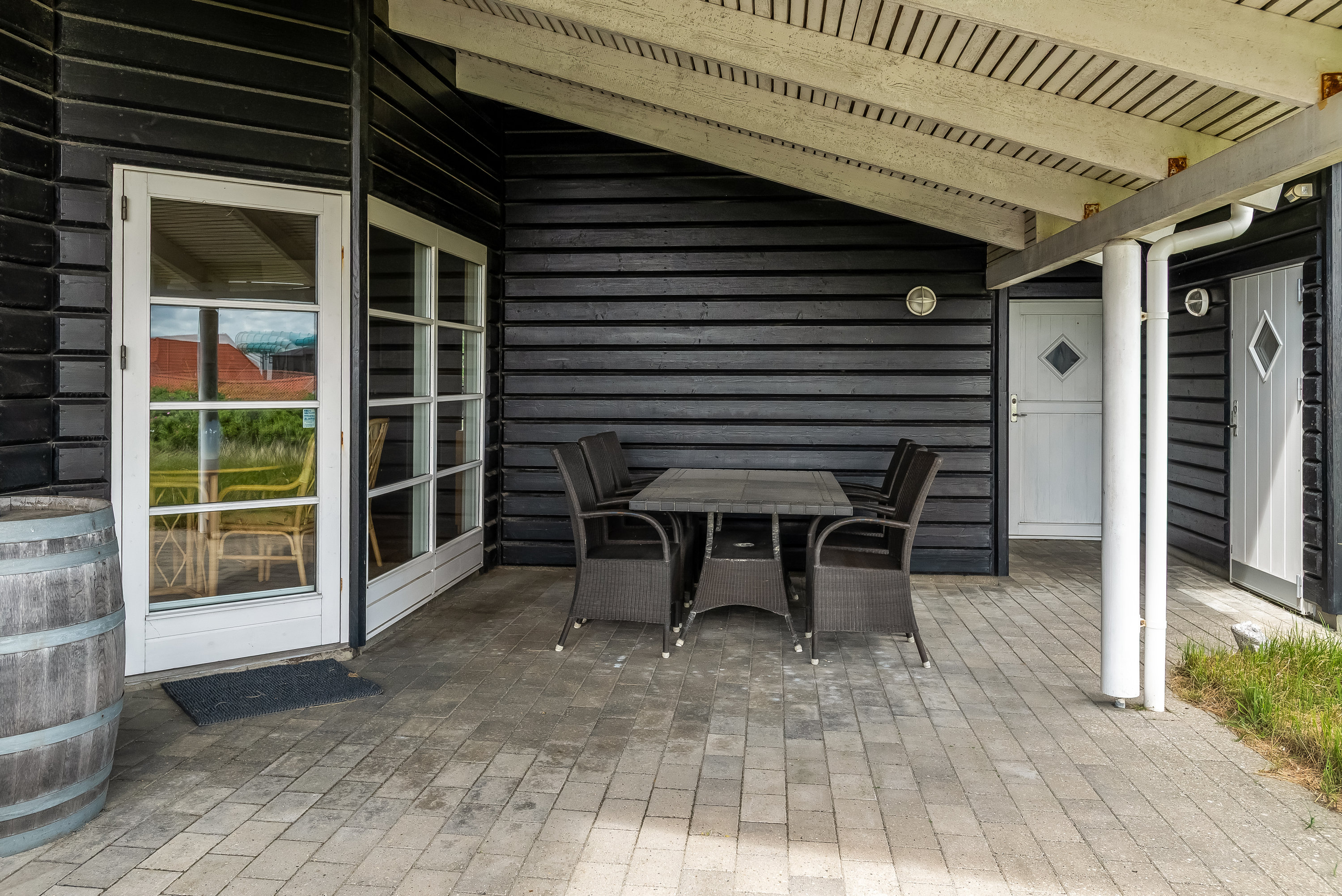 Fremhævet overdækket terrasse billede i fuldskærmstilstand. Billede af Lodbergsvej 163, Søndervig, 6950 Ringkøbing