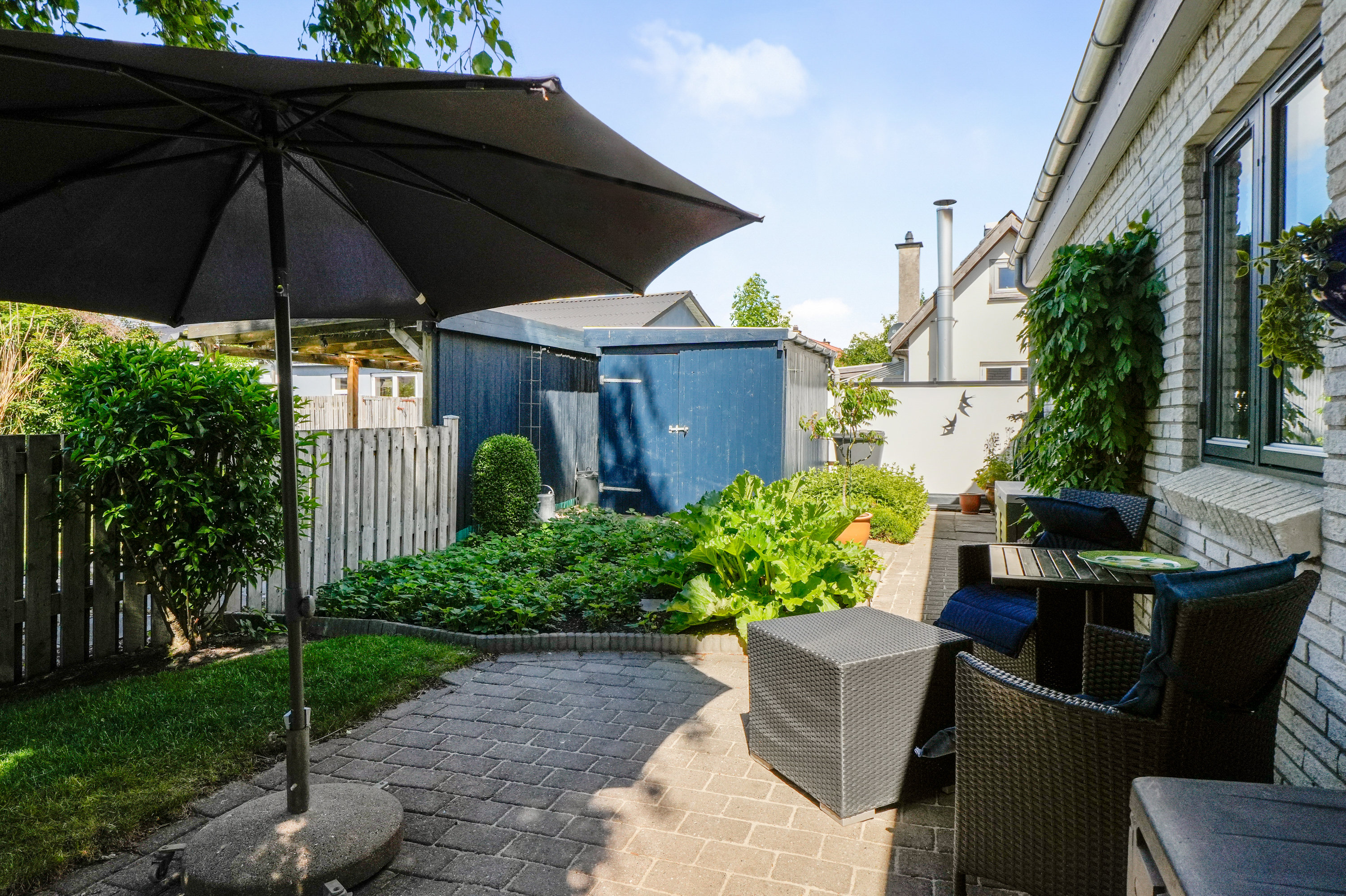 Fremhævet terrasse billede i fuldskærmstilstand. Billede af Søstjernevej 38, 2650 Hvidovre