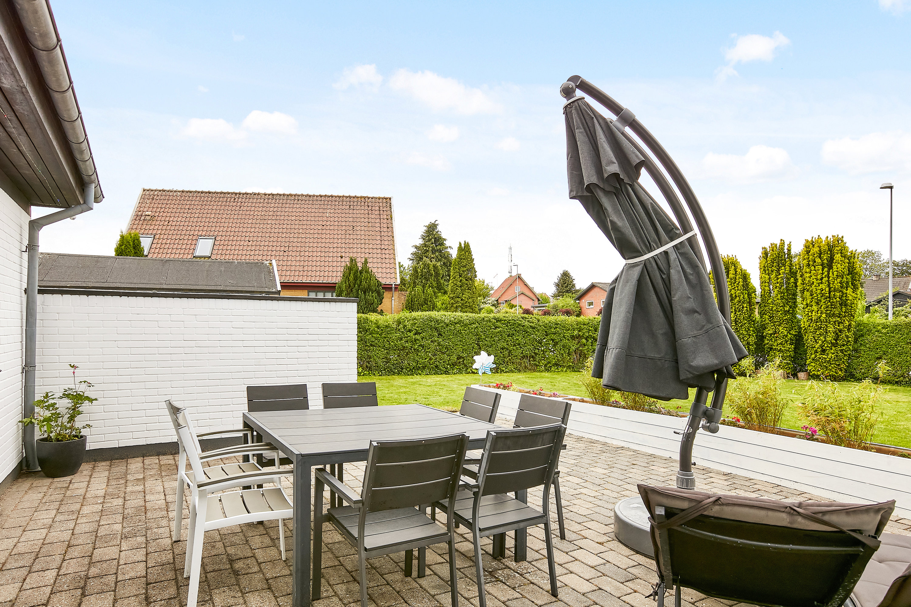 Fremhævet terrasse billede i fuldskærmstilstand. Billede af Tyrstedvej 3, Tyrsted, 8700 Horsens